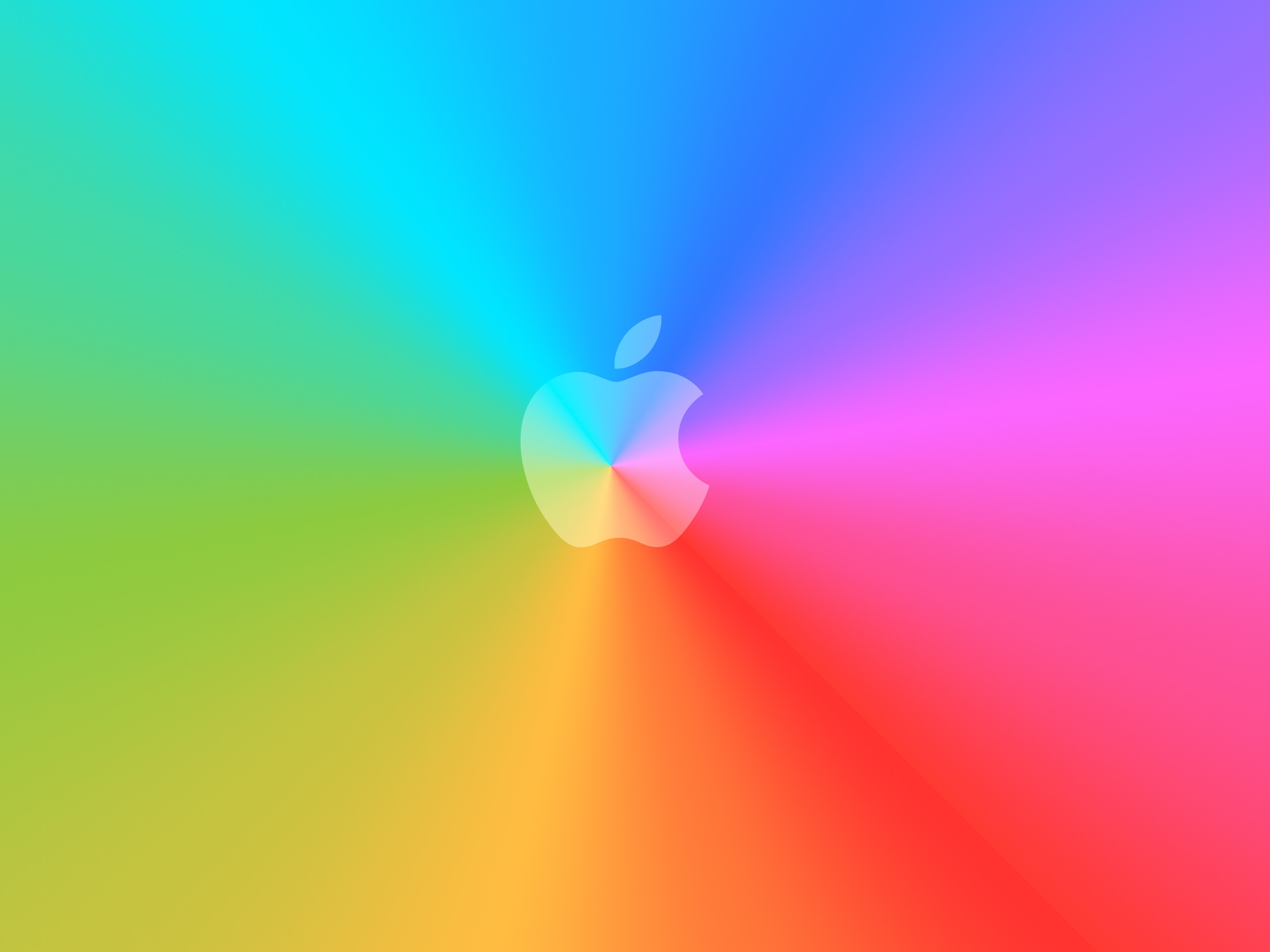 2880x2160 rainbow-apple-logo