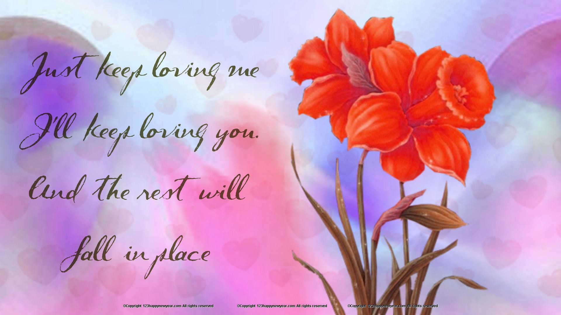 1920x1080 I Love You Flowers Nature Background Wallpapers On Desktop