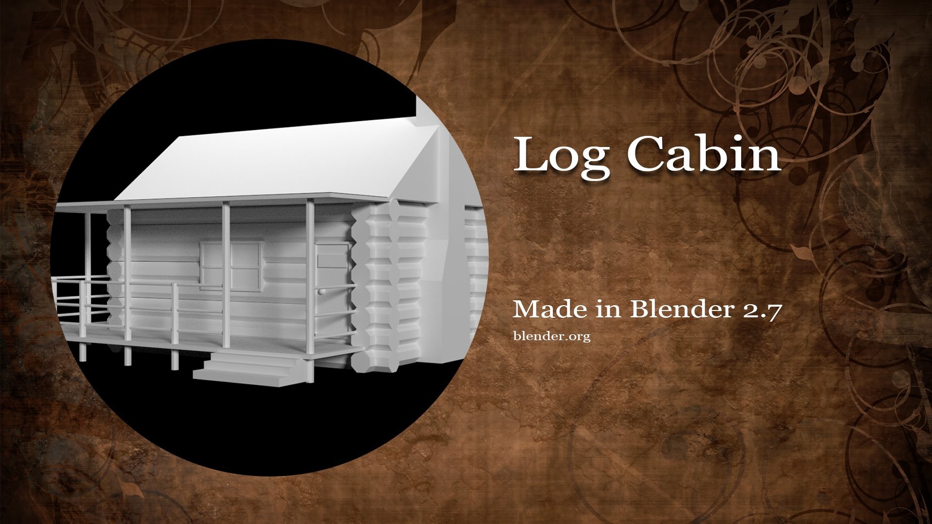 1920x1080 Log Cabin (3D)