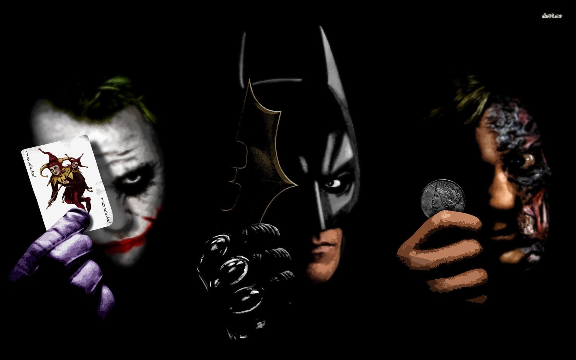 1920x1200 Joker Batman And Two Face