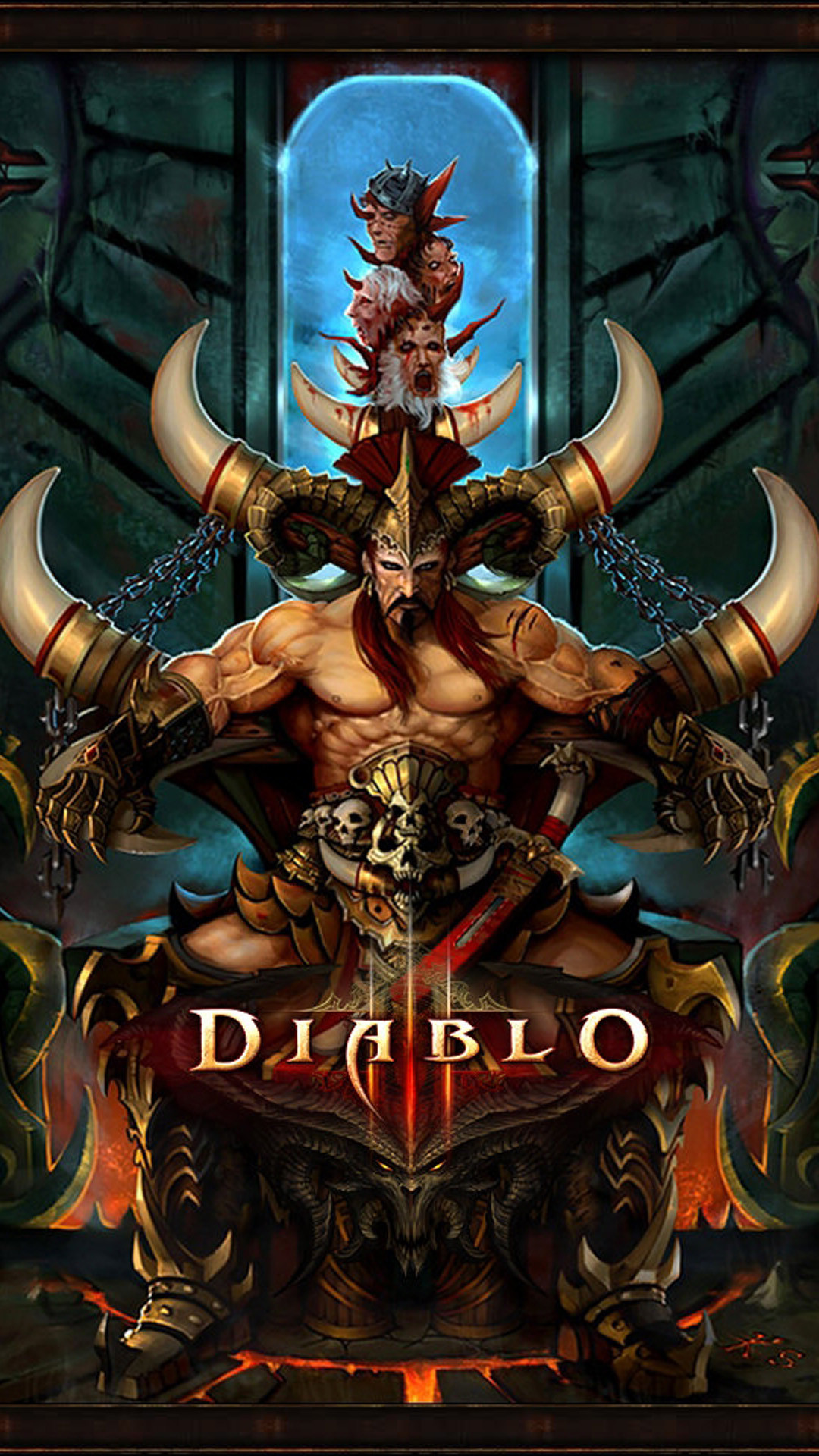 1080x1920 iPhone 6 plus Diablo 3 diablo human Games wallpaper