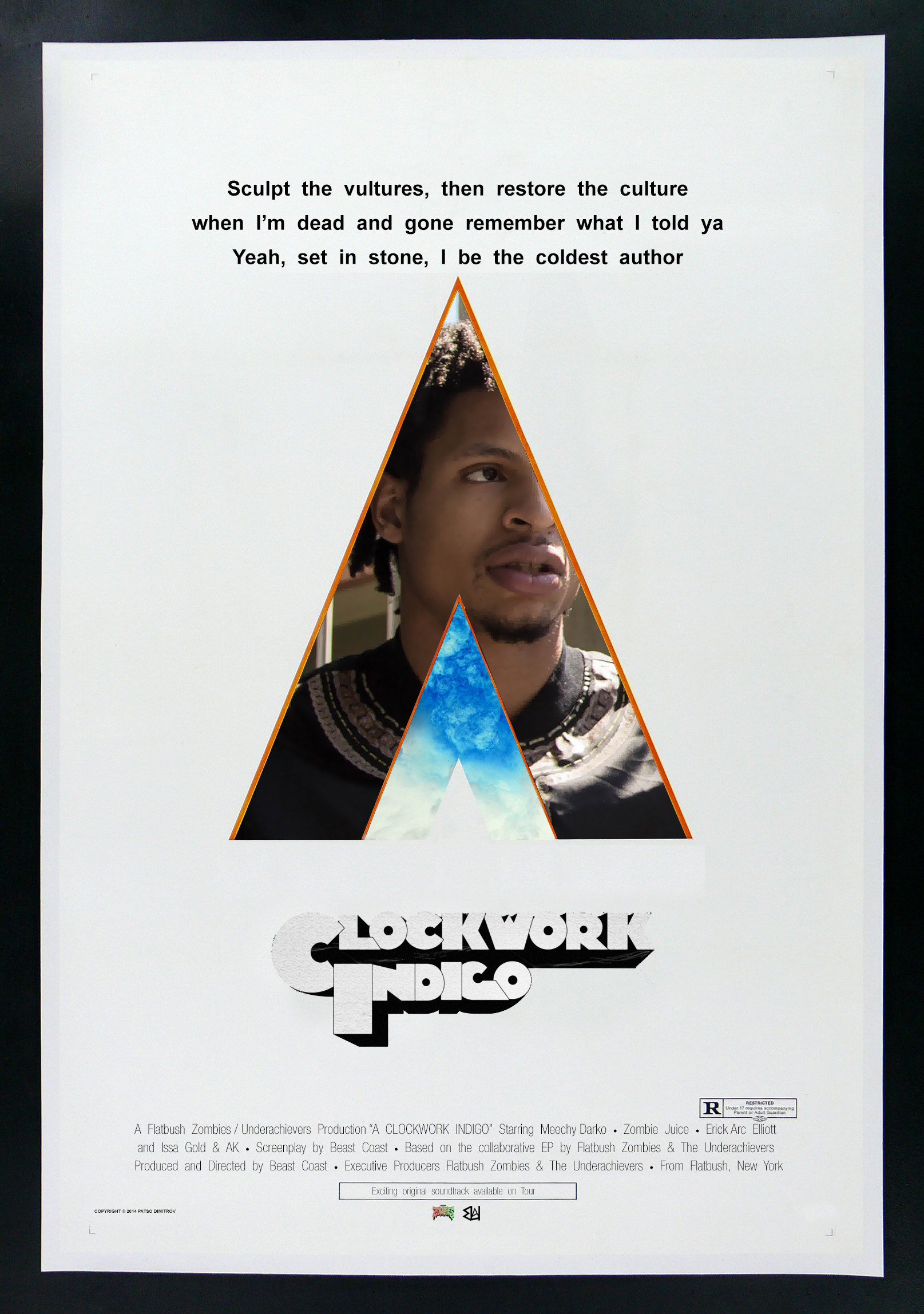 1615x2297 I re-created the "Clockwork Orange" movie poster as a poster for each  member of Clockwork Indigo. I thought some of you might like them :  HipHopImages