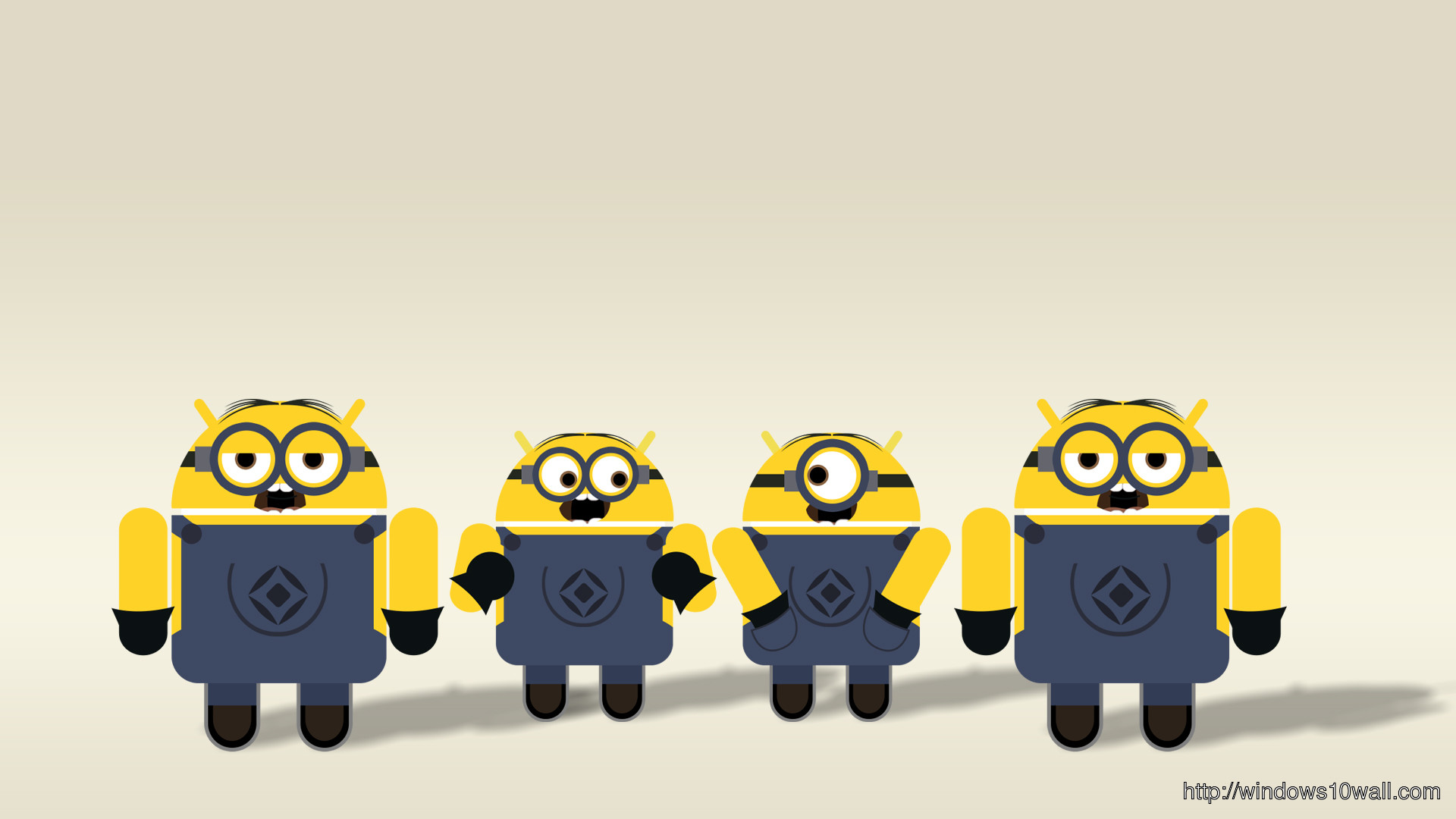1920x1080 Android Minion Background Wallpaper