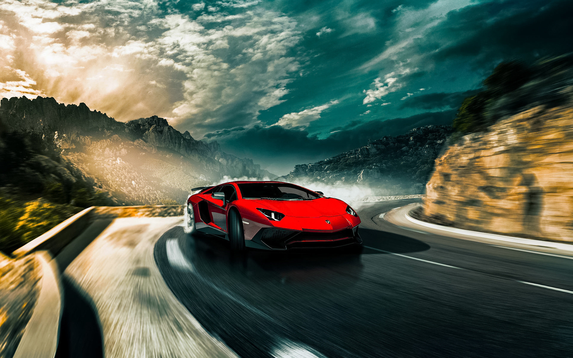1920x1200 Lamborghini on Winding Road HD Wallpaper | Hintergrund |  |  ID:736532 - Wallpaper Abyss