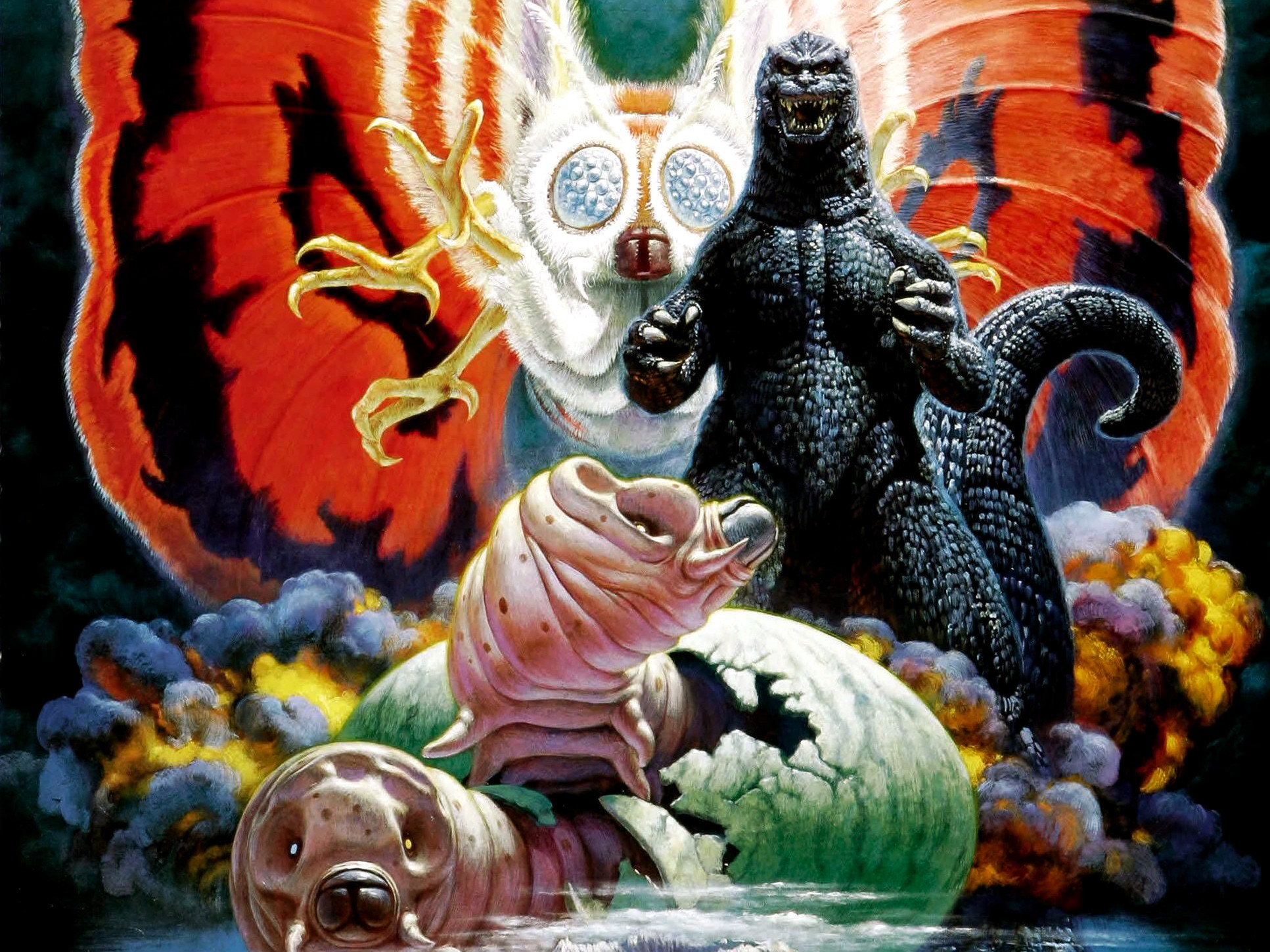 1933x1450 Movie - Godzilla Vs. Mothra Wallpaper
