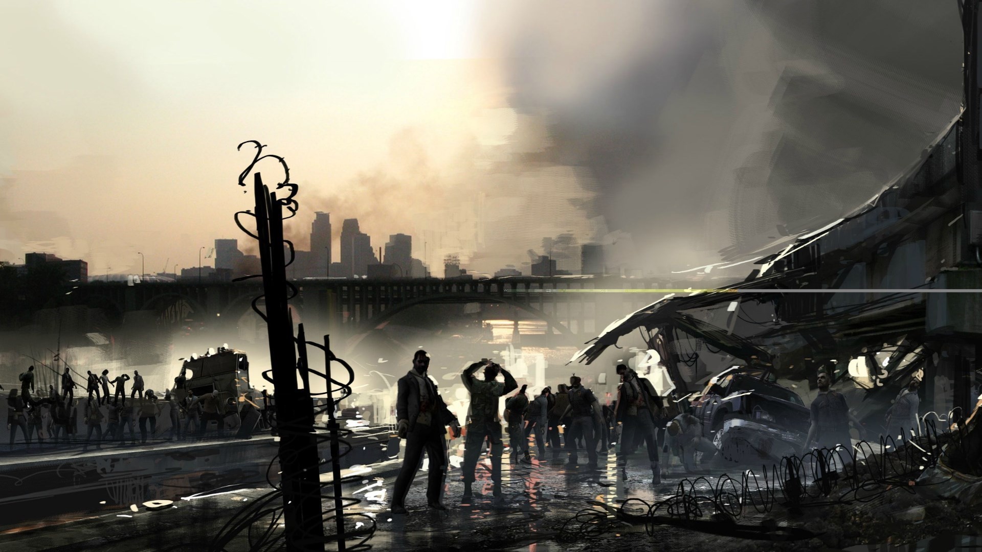 1920x1080 Zombies Wallpapers - Wallpaper Cave Zombie Apocalypse Wallpaper High  Quality Resolution #2du8 .