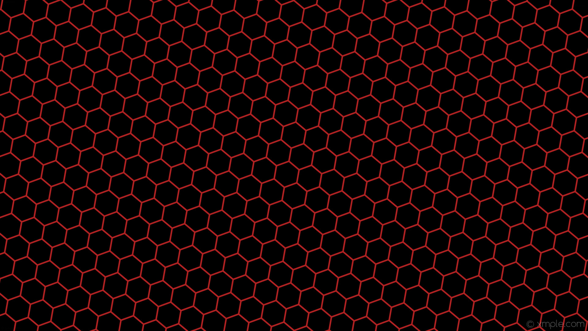 1920x1080 wallpaper beehive black honeycomb red hexagon fire brick #000000 #b22222  diagonal 50Â° 5px