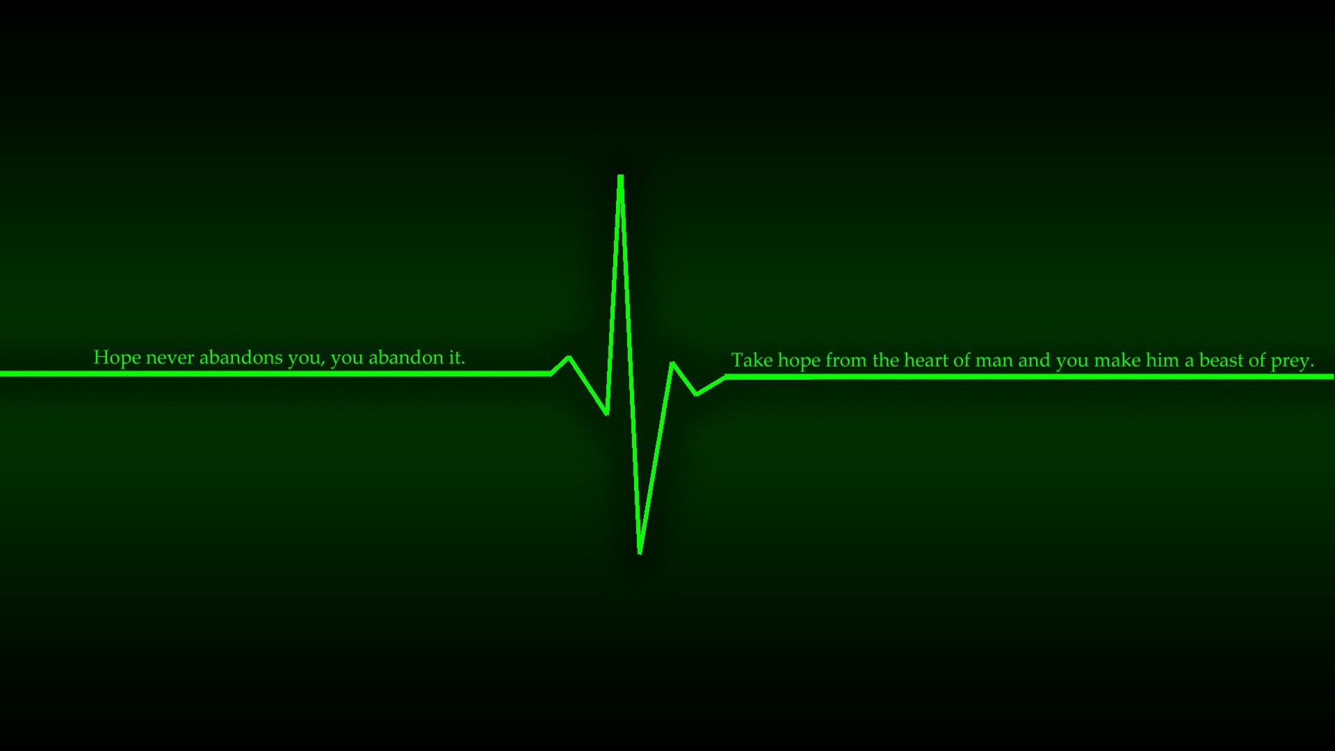 1920x1080 Green Dark Wallpaper  Green, Dark, Quotes, Hope, Heart, Beat .