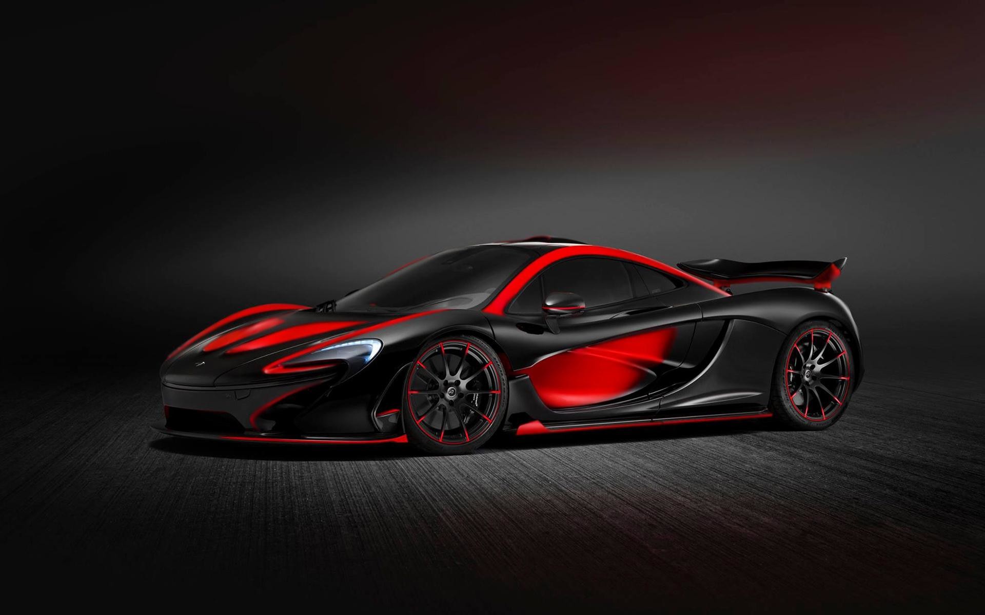 1920x1200 Black-And-Red-McLaren-P-Sports-Car-HD-