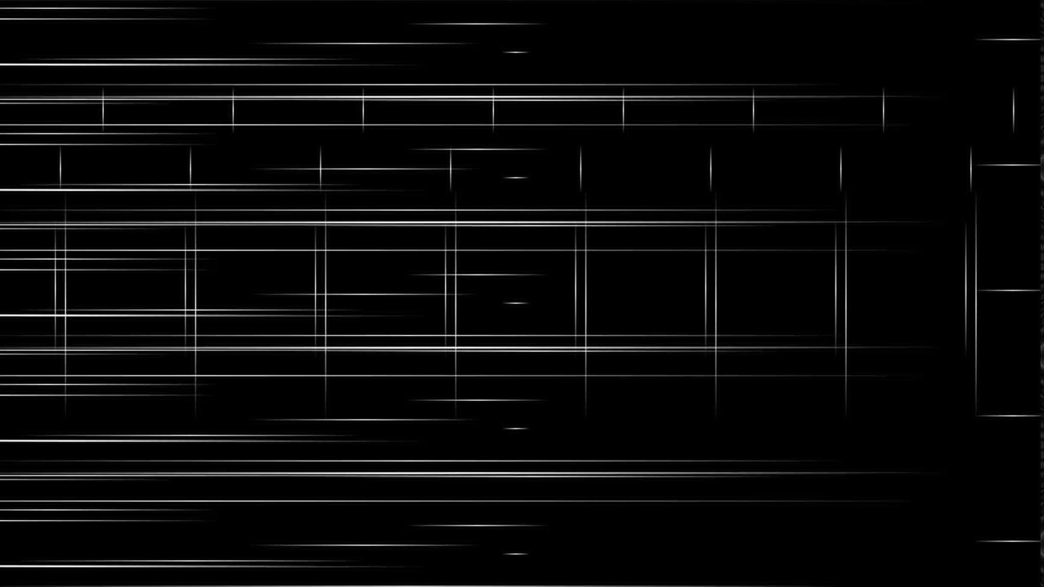 2048x1152  Wallpaper black background, stripes, black and white, minimalist