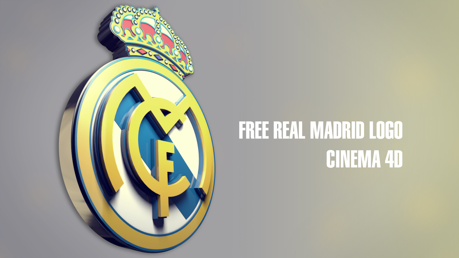 1920x1080 Real Madrid Logo 3D