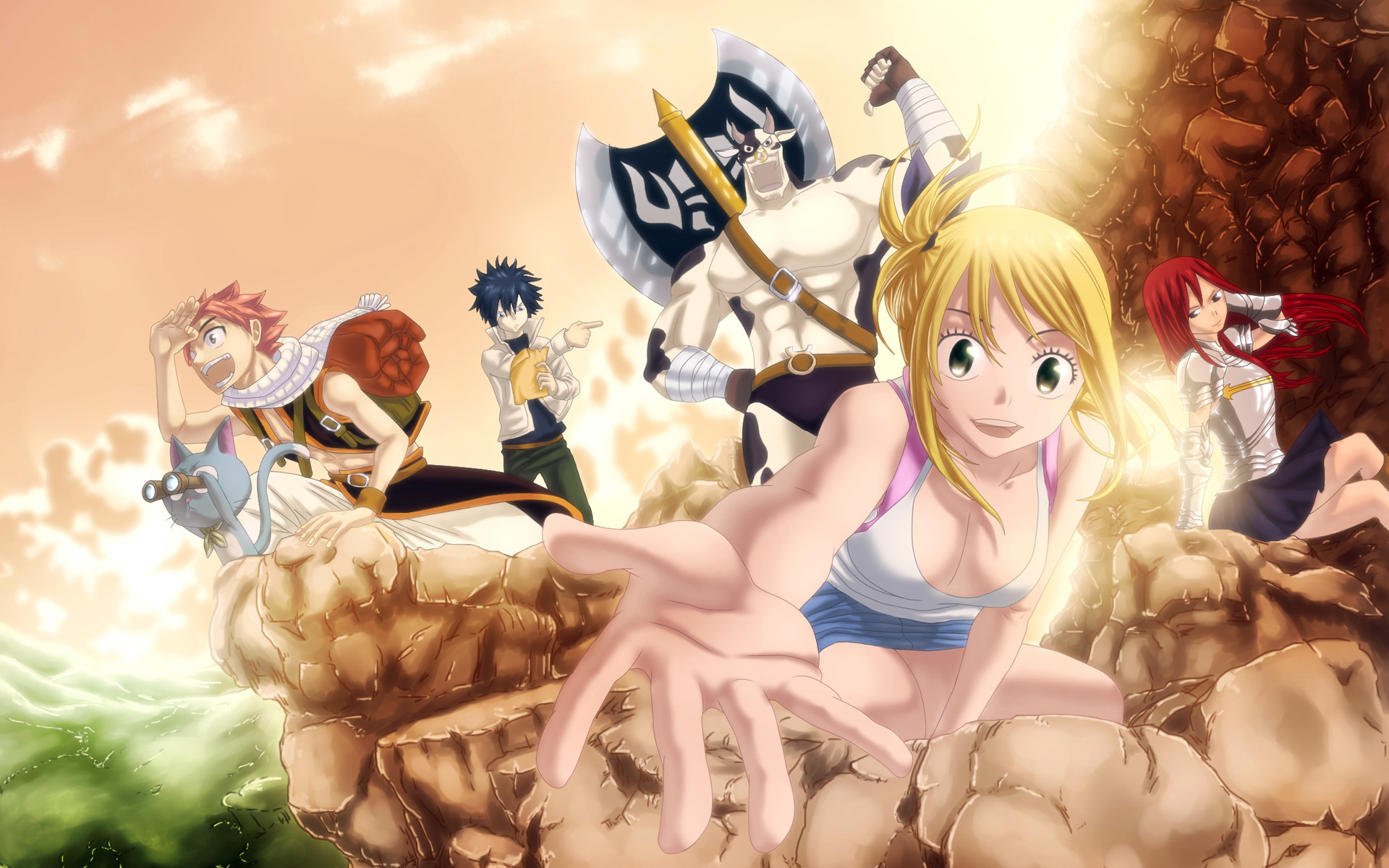 1920x1200 Fairy Tail Movie Natsu x Lucy Wallpaper [HD] Clean DL - YouTube