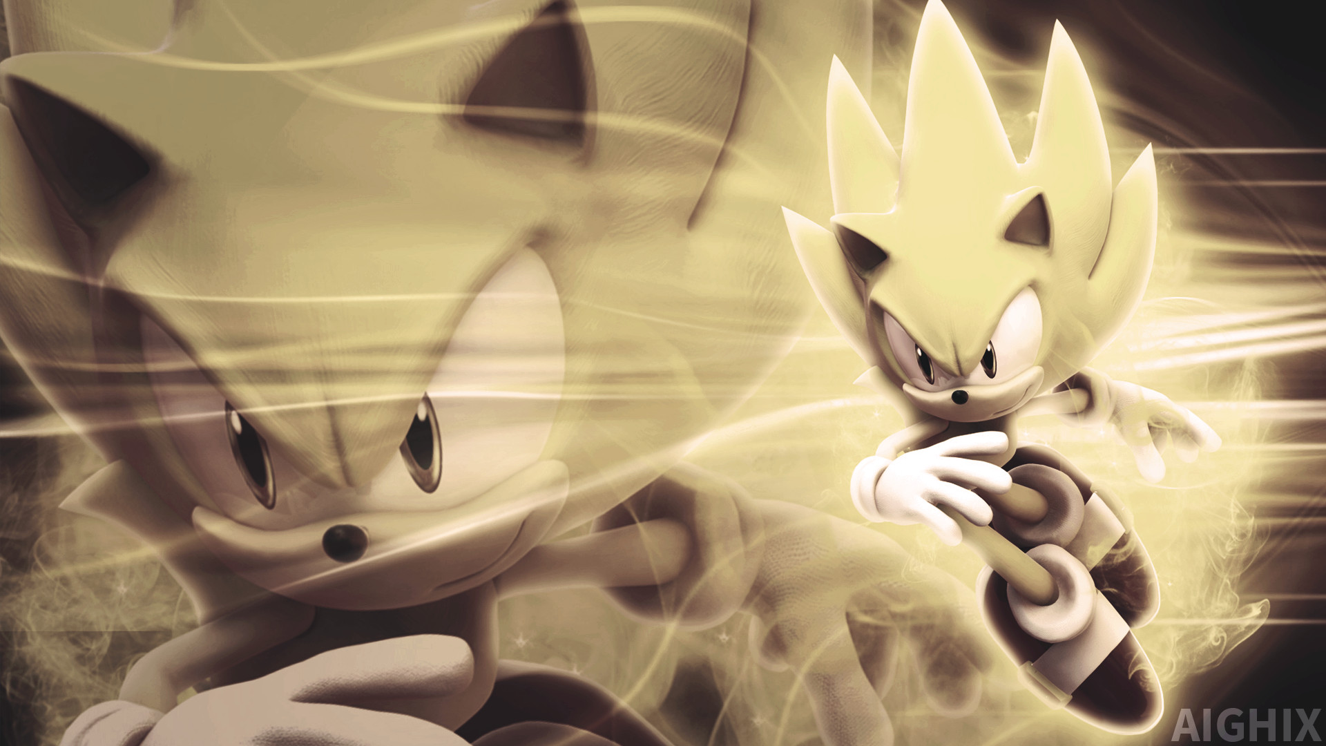 1920x1080 ... Super Sonic Wallpaper (filter) by AIGHIX