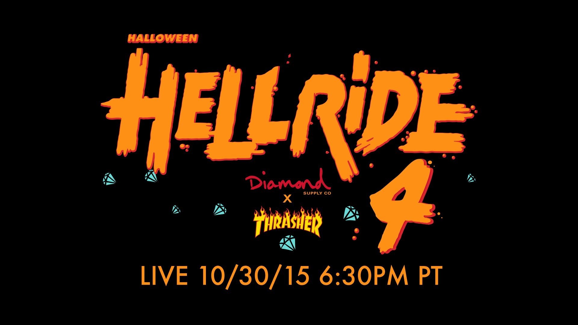 1920x1080 Diamond Supply Co. x Thrasher Halloween Hellride 4 | LIVE Skateboarding