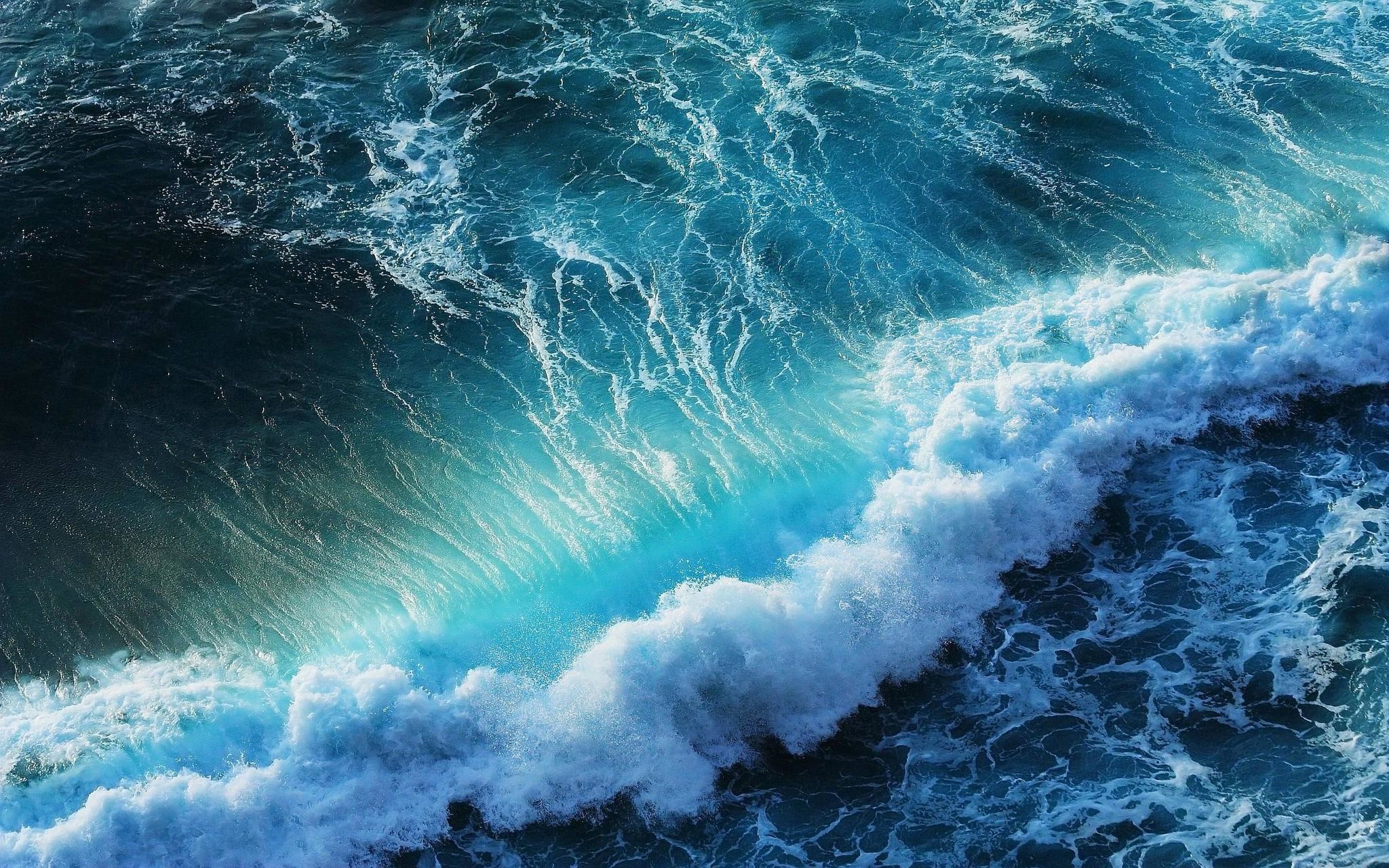 2048x1280 Ocean Waves HD desktop wallpaper : Widescreen : High Definition .