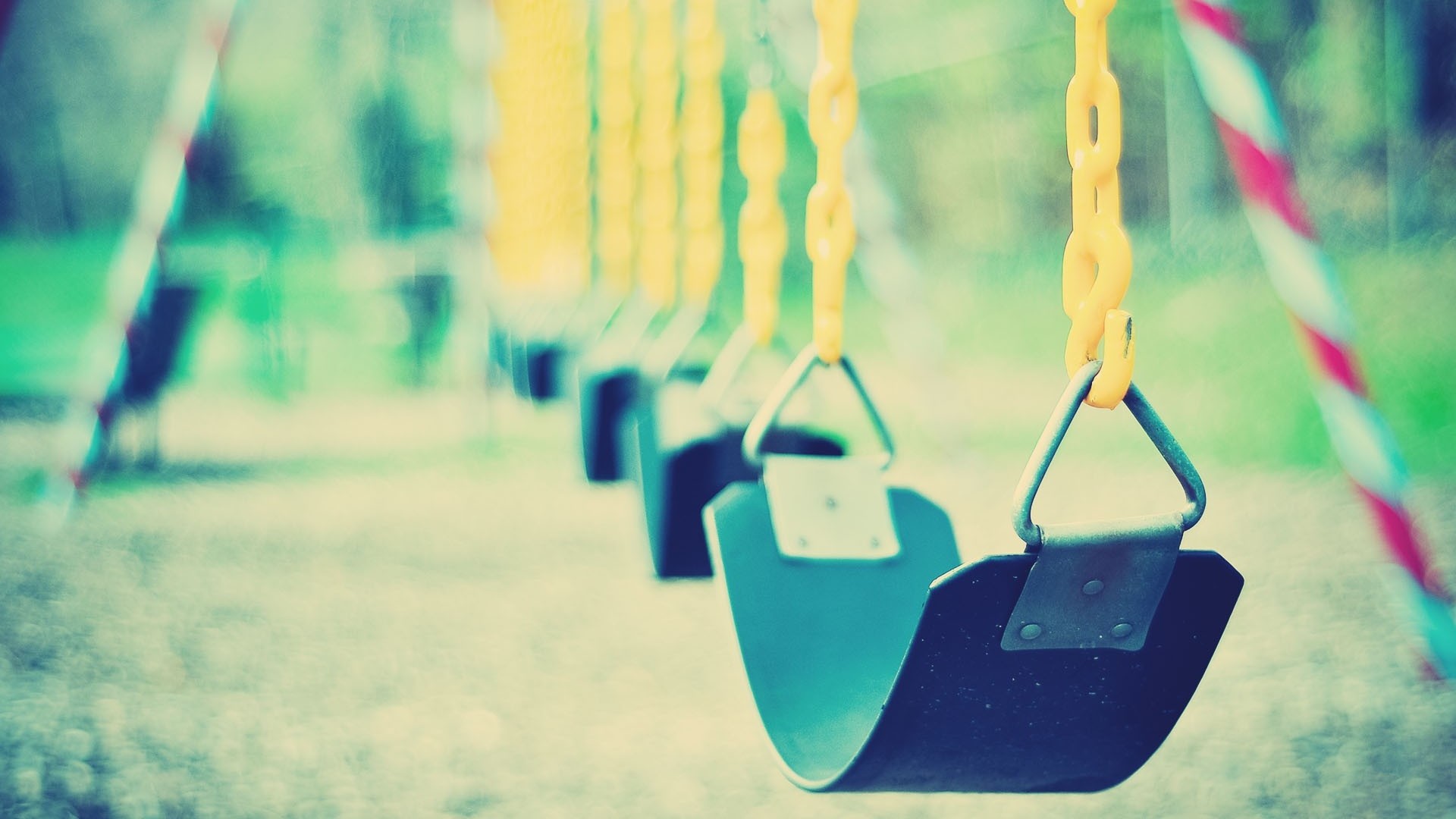 1920x1080 Preview wallpaper swing, light, colorful, nostalgic 