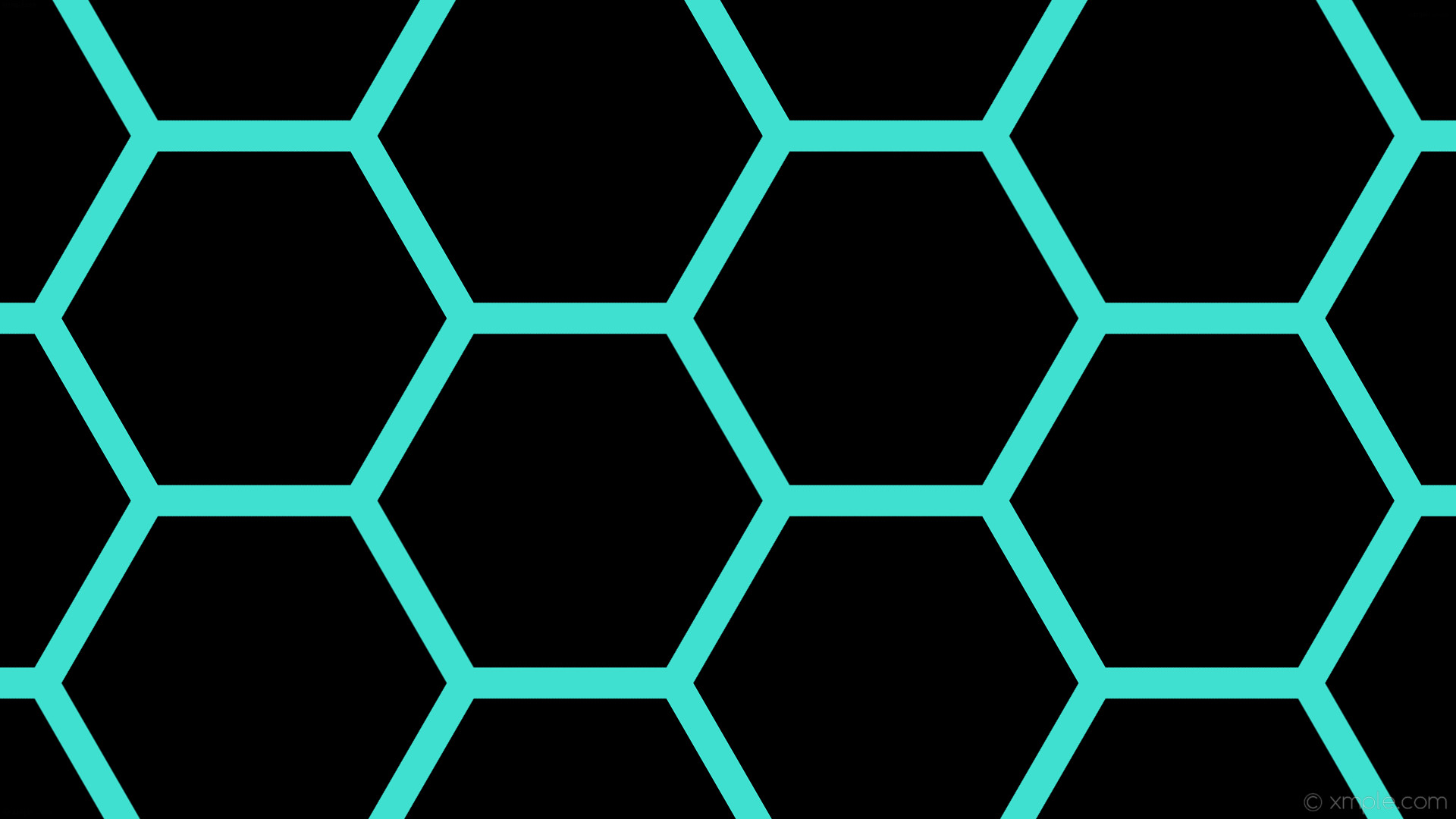 1920x1080 wallpaper beehive black honeycomb hexagon blue turquoise #000000 #40e0d0  diagonal 30Â° 41px 481px