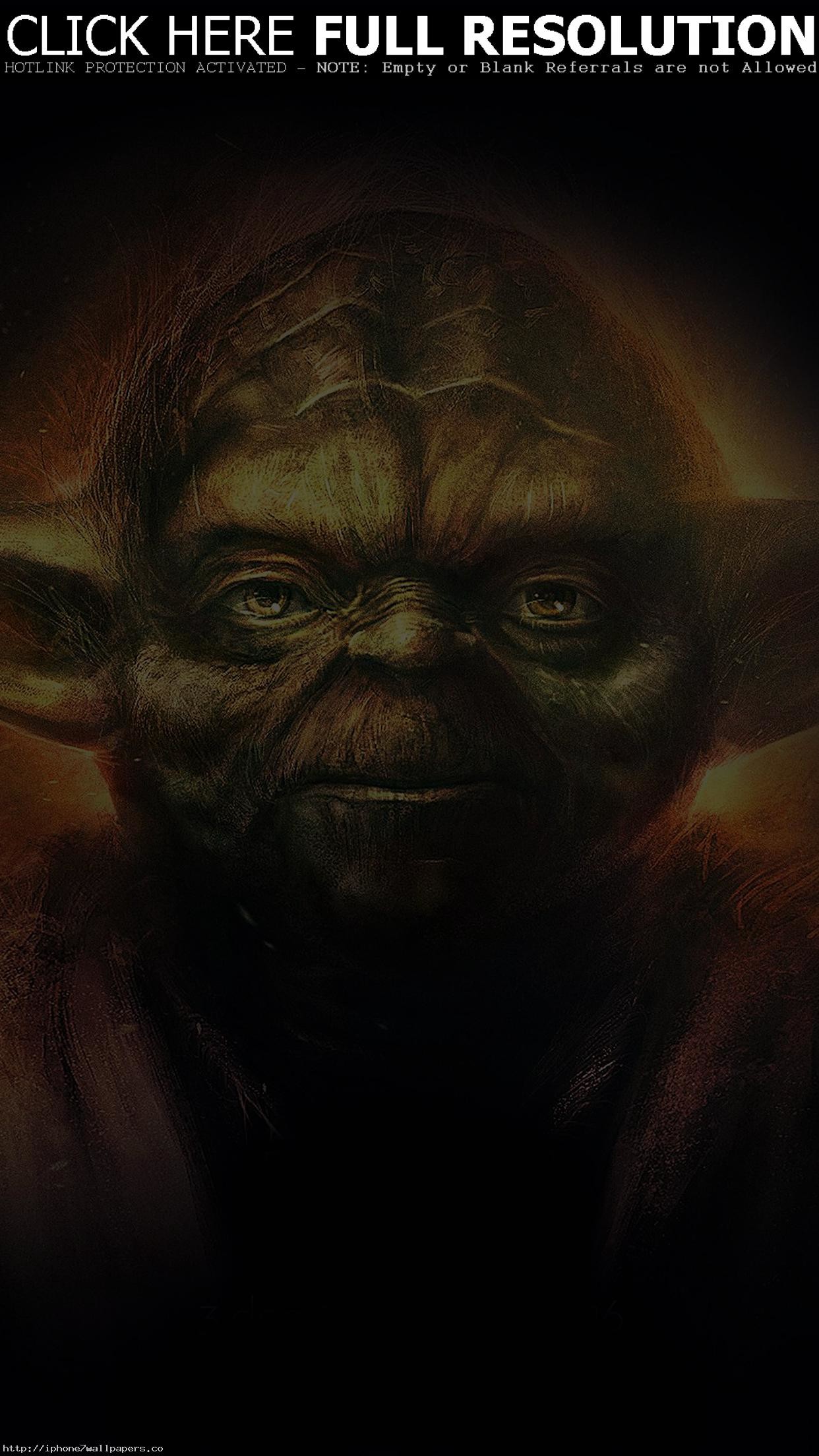 1242x2208 Yoda Starwars Art Dark Illlust Film Poster Android wallpaper - Android HD  wallpapers