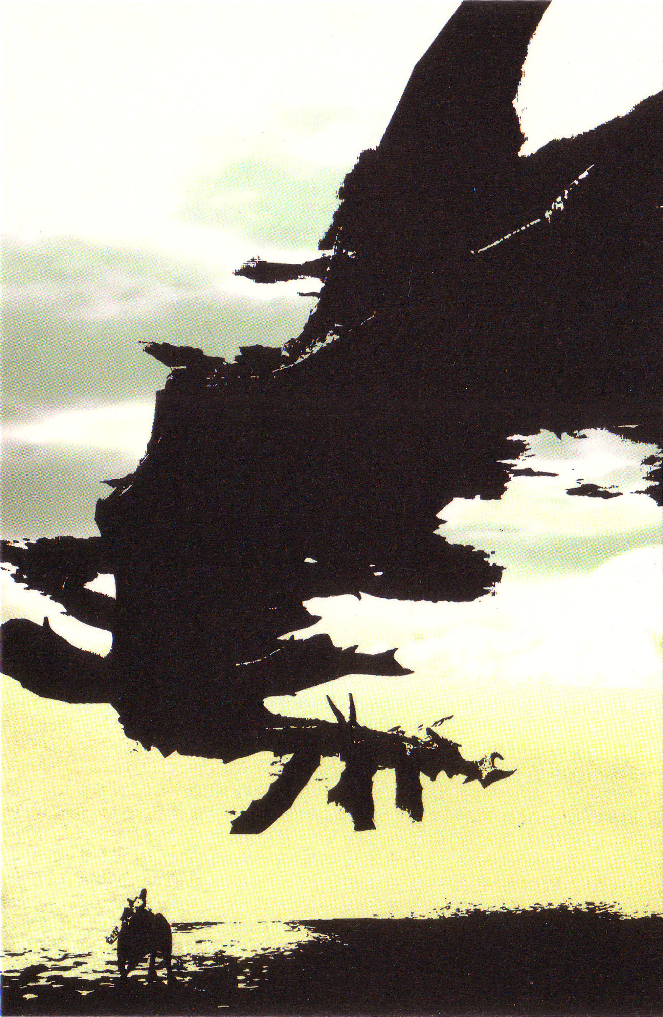 1307x2004 Postcard concept art from the video game Shadow of the Colossus