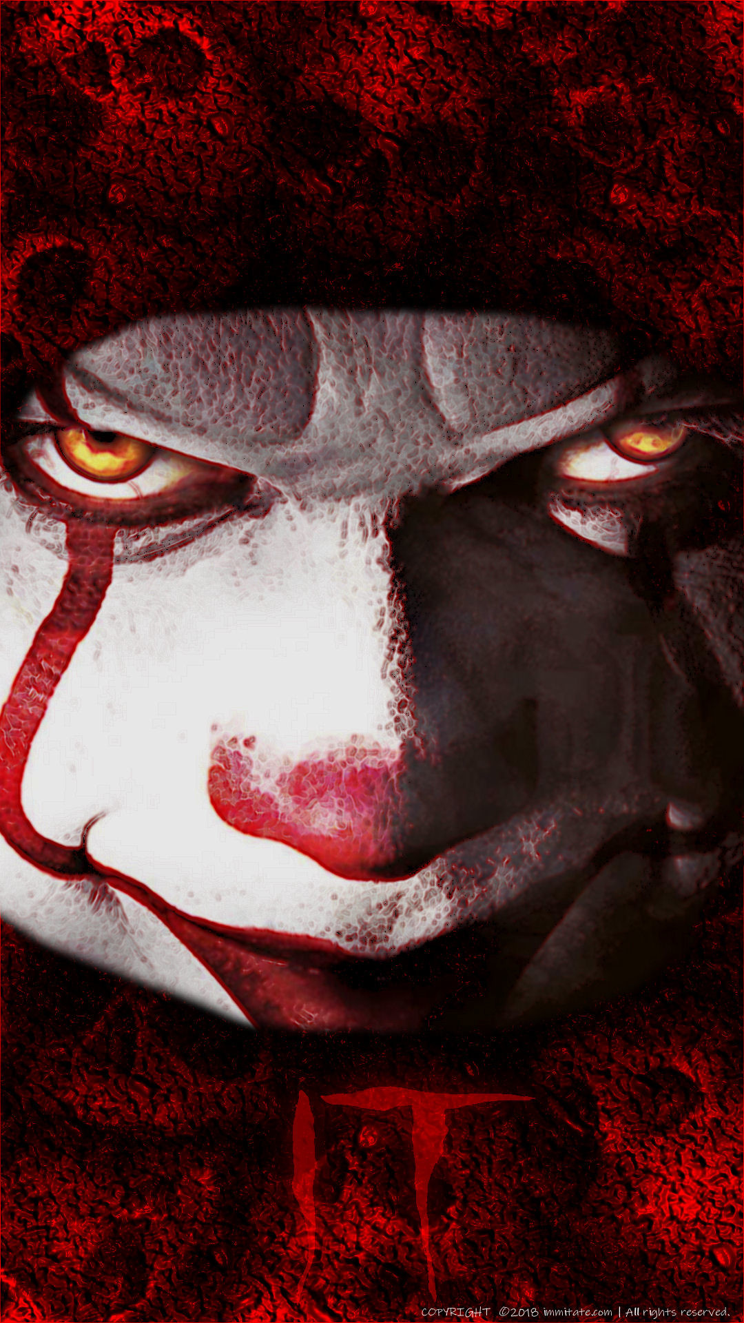 1080x1920 Child's Play with Chucky or Stephen King's It with the killer clown,  Pennywise. These designs were made exclusively for immitate.com and are  free to use on ...