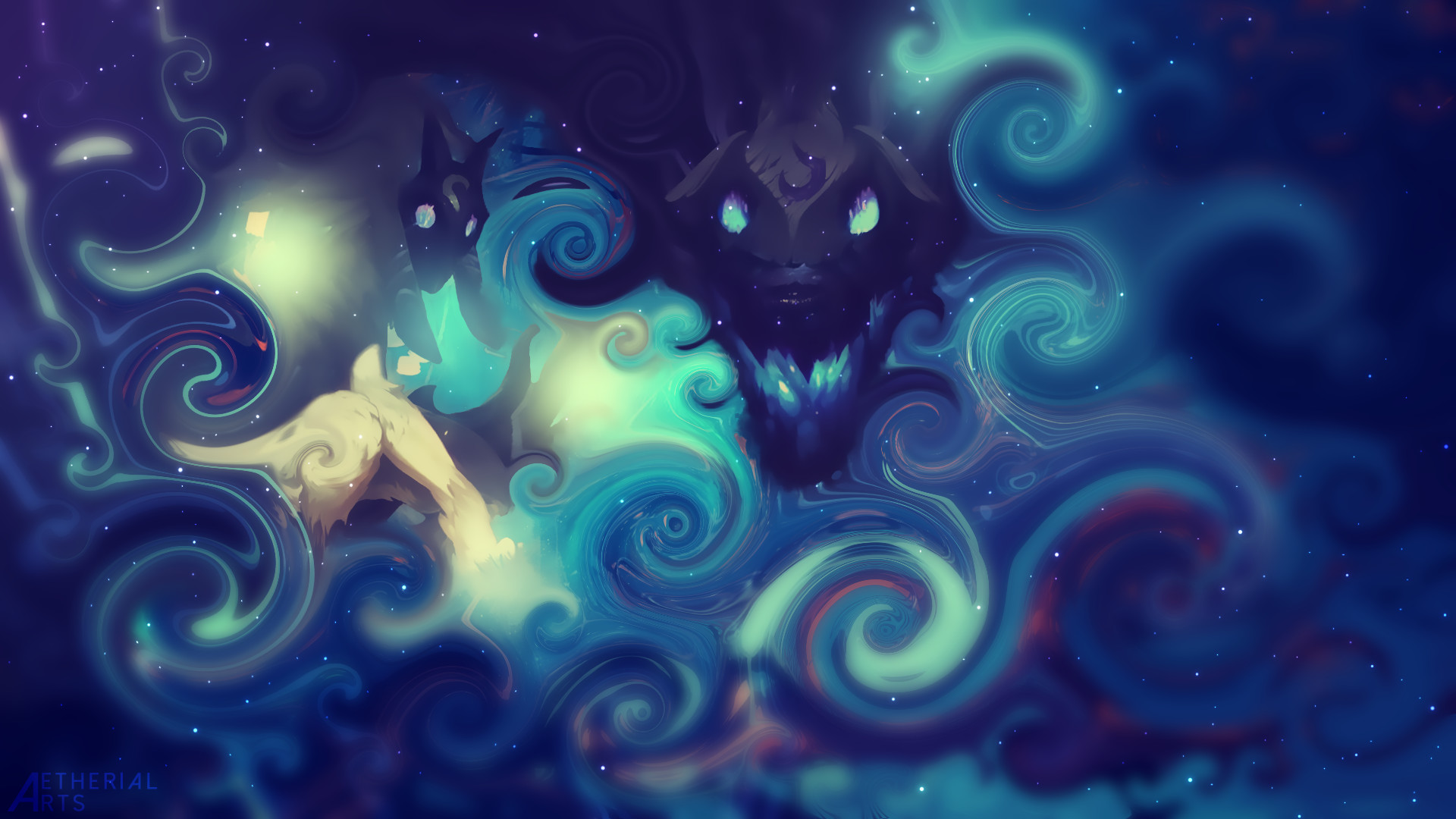 1920x1080 Kindred Swirly Wallpaper by AetherialArts Kindred Swirly Wallpaper by  AetherialArts