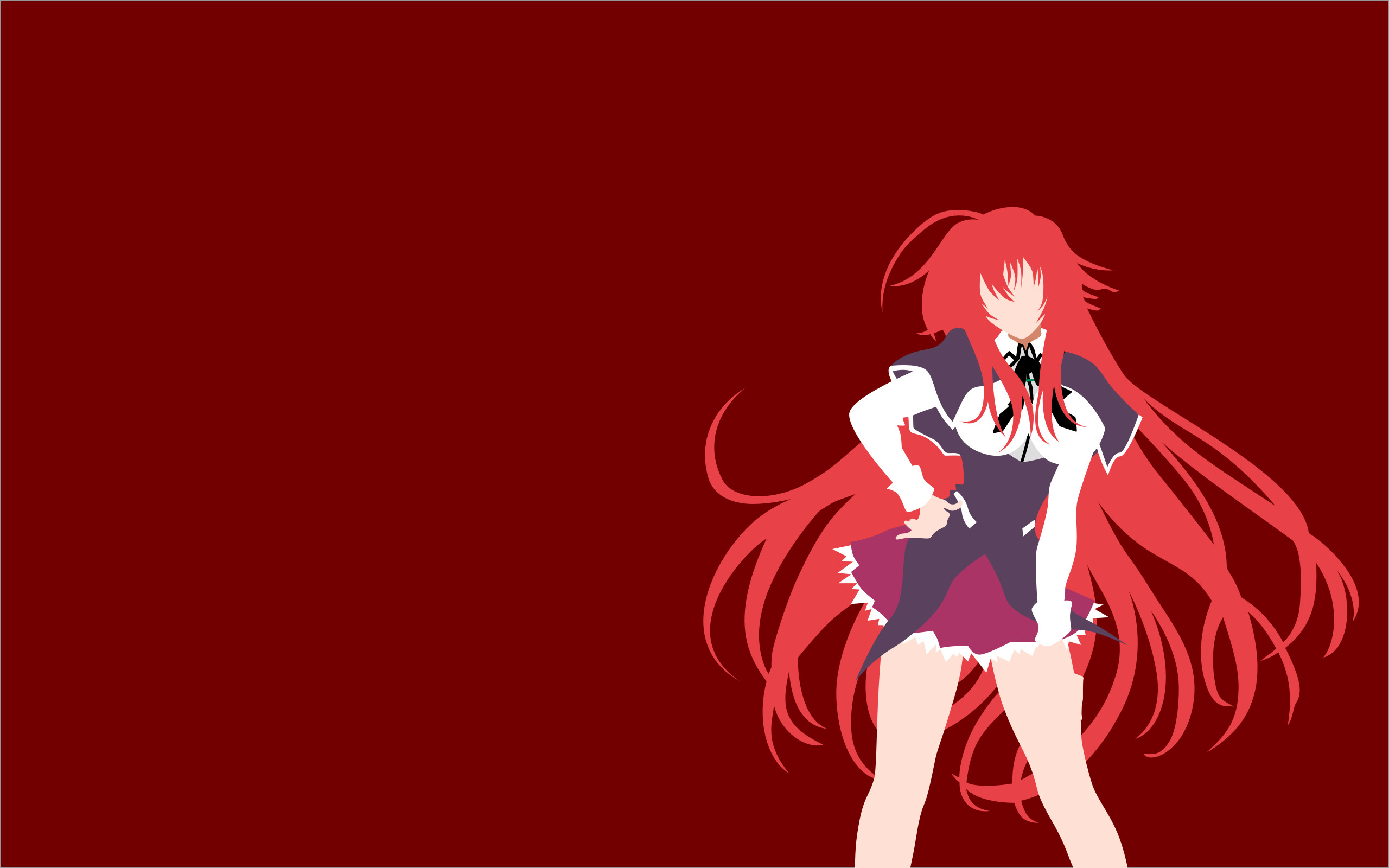 2560x1600 Rias Gremory by AmorphousDeception