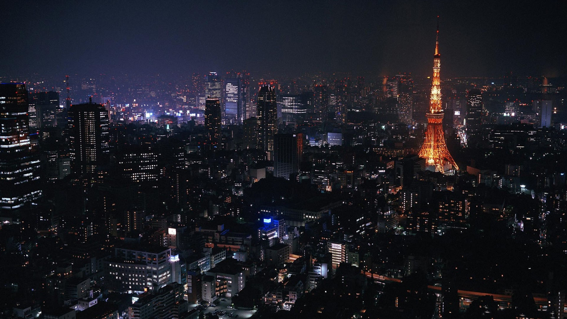 1920x1080 Buildings City Lights Night Tokyo Towers