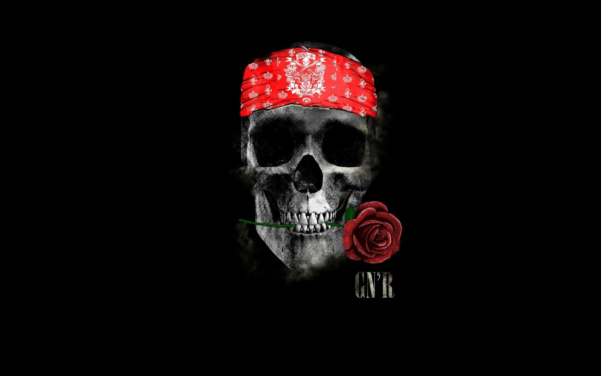 1920x1200 SchÃ¤del Guns N Roses Rock'n'Roll Knochen TorhÃ¼termaske