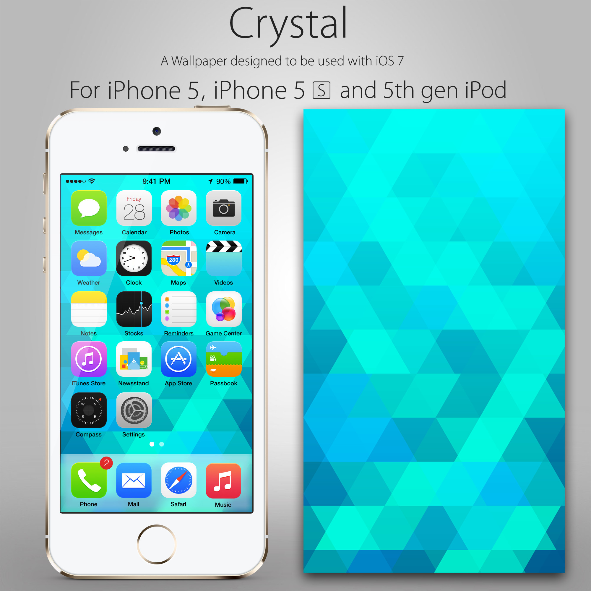 2000x2000 Crystal iPhone Wallpaper by VisualizationBrony Crystal iPhone Wallpaper by  VisualizationBrony