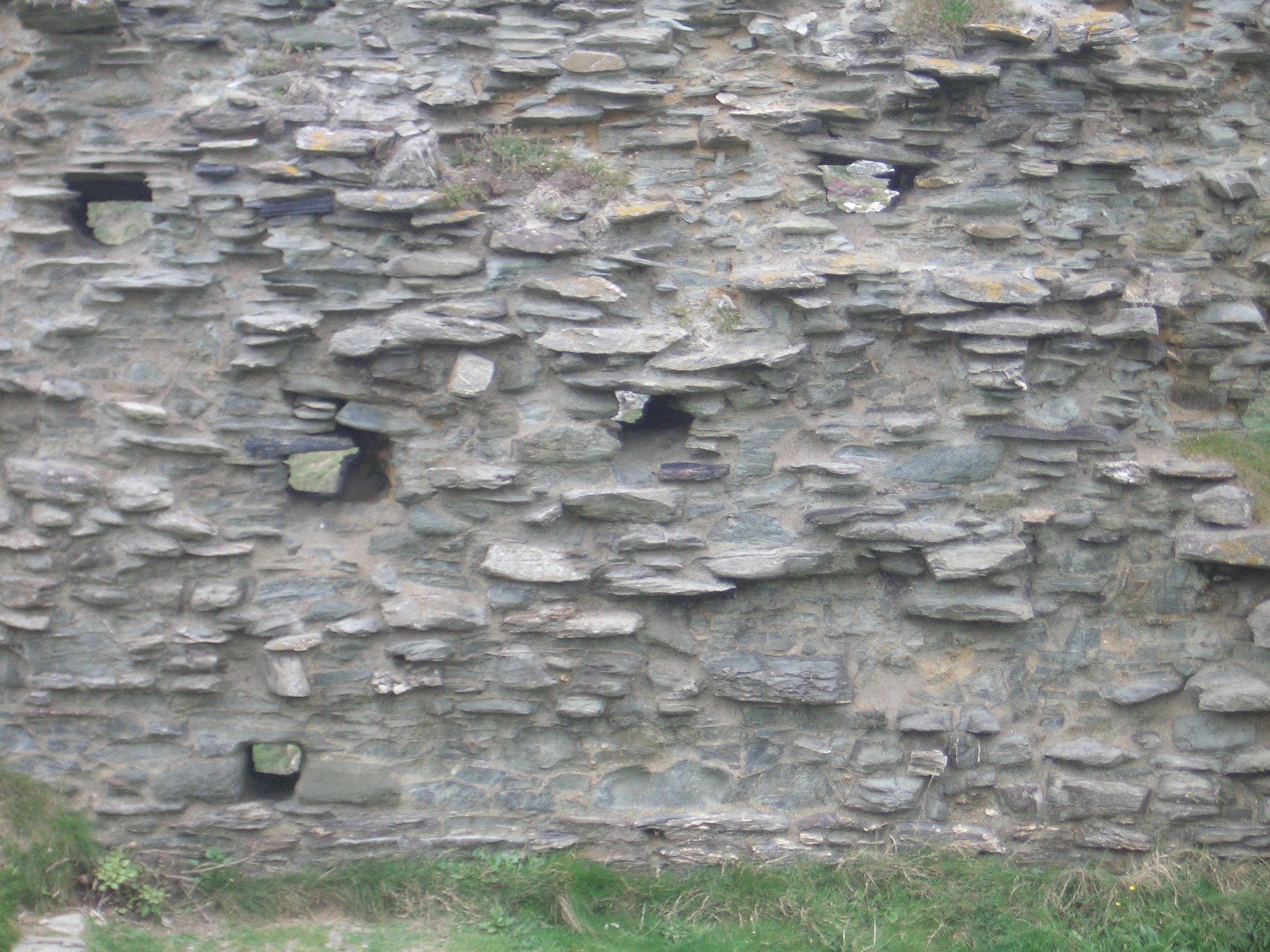 2304x1728 Ruins of Tintagel Castle 6: castle walldetails