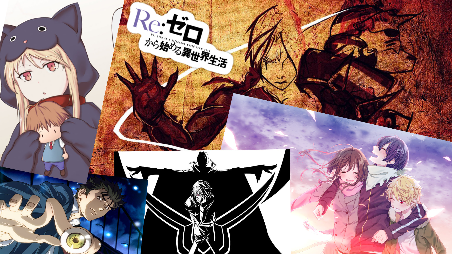 1920x1080 Anime - Crossover Re:Zero Noragami Fullmetal Alchemist: Brotherhood  Sakurasou no Pet na Kanojo