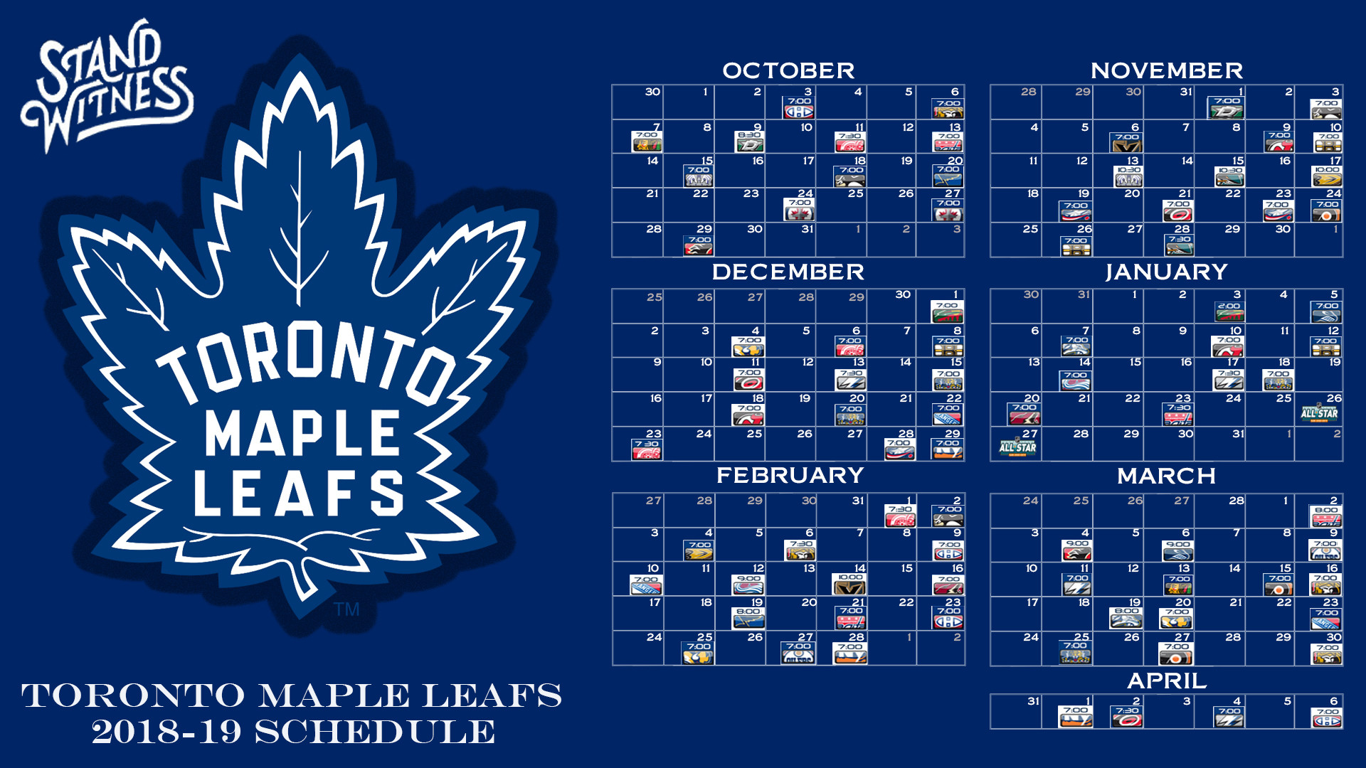 1920x1080 FIXED - Leafs 2018-19 Schedule Wallpaper  ...