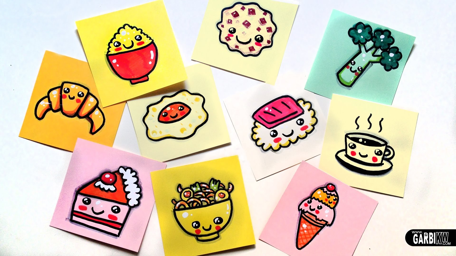 1920x1080 How To Draw Cute Food - news Easy and Kawaii Drawings by Garbi KW - YouTube
