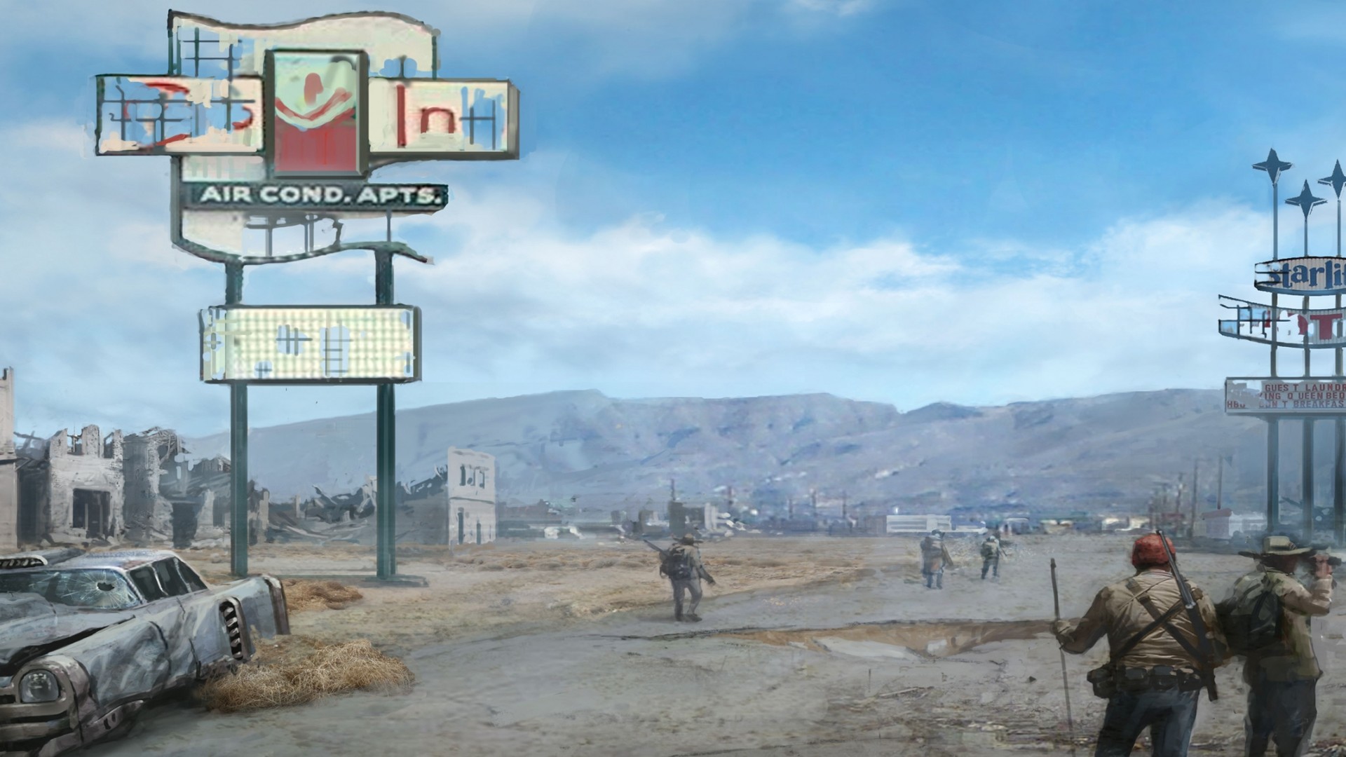 1920x1080 Fallout New Vegas Dual Monitor Wallpaper 3200x1200. Download resolutions:  Desktop:  ...