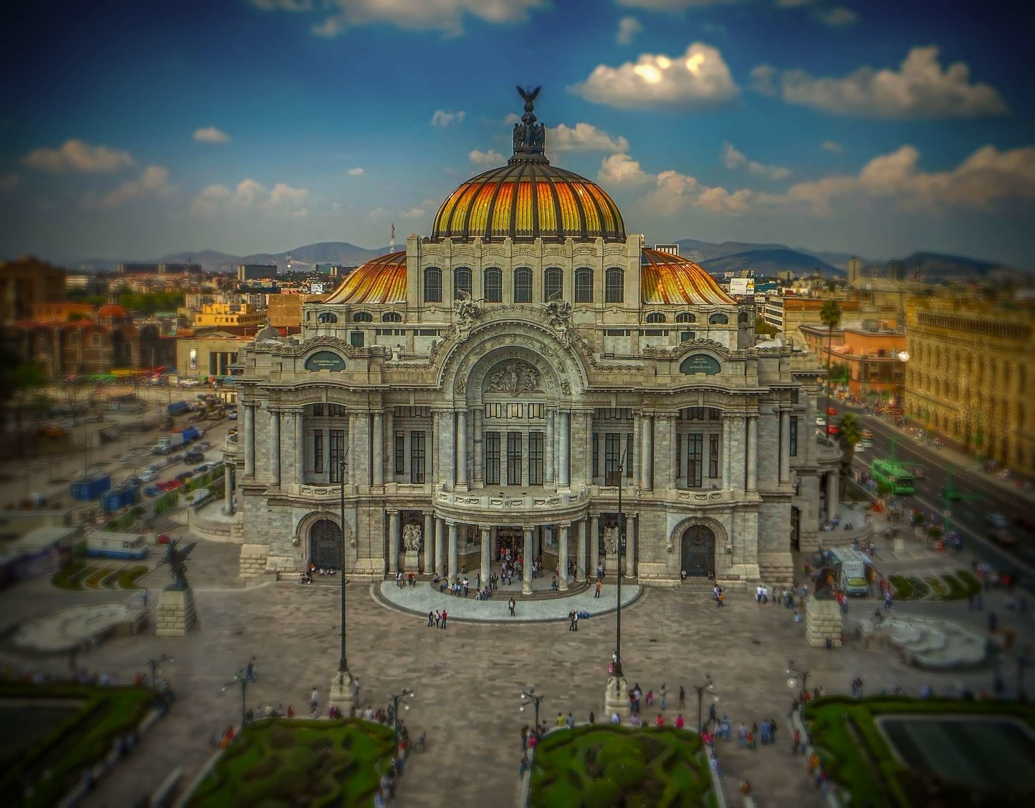 2050x1600 architecture, art, building, mexico, mexico city, palace, theatre wallpaper  and background