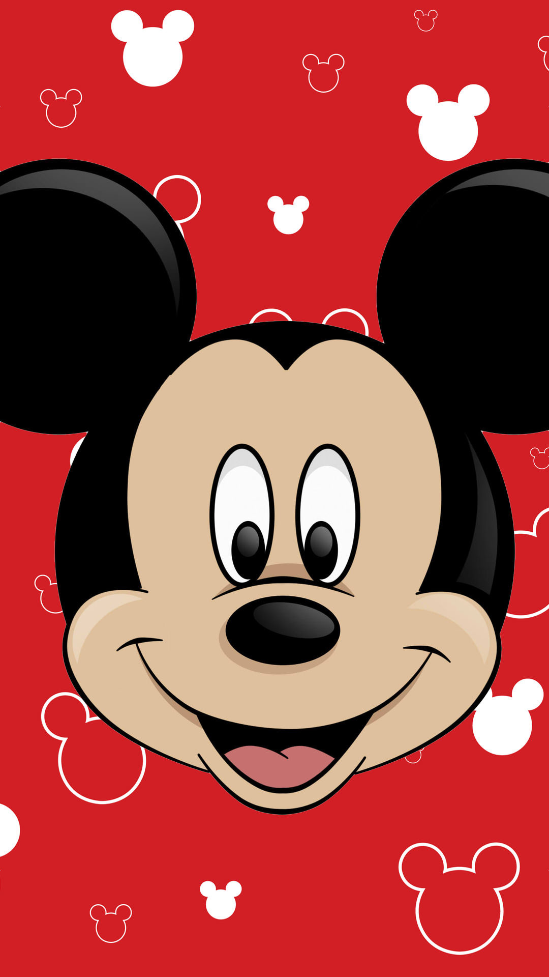 1080x1920 ããã­ã¼ãã¦ã¹ã®ã©ã¢ããå£ç´ Mickey Mouse Close-Up Wallpaper