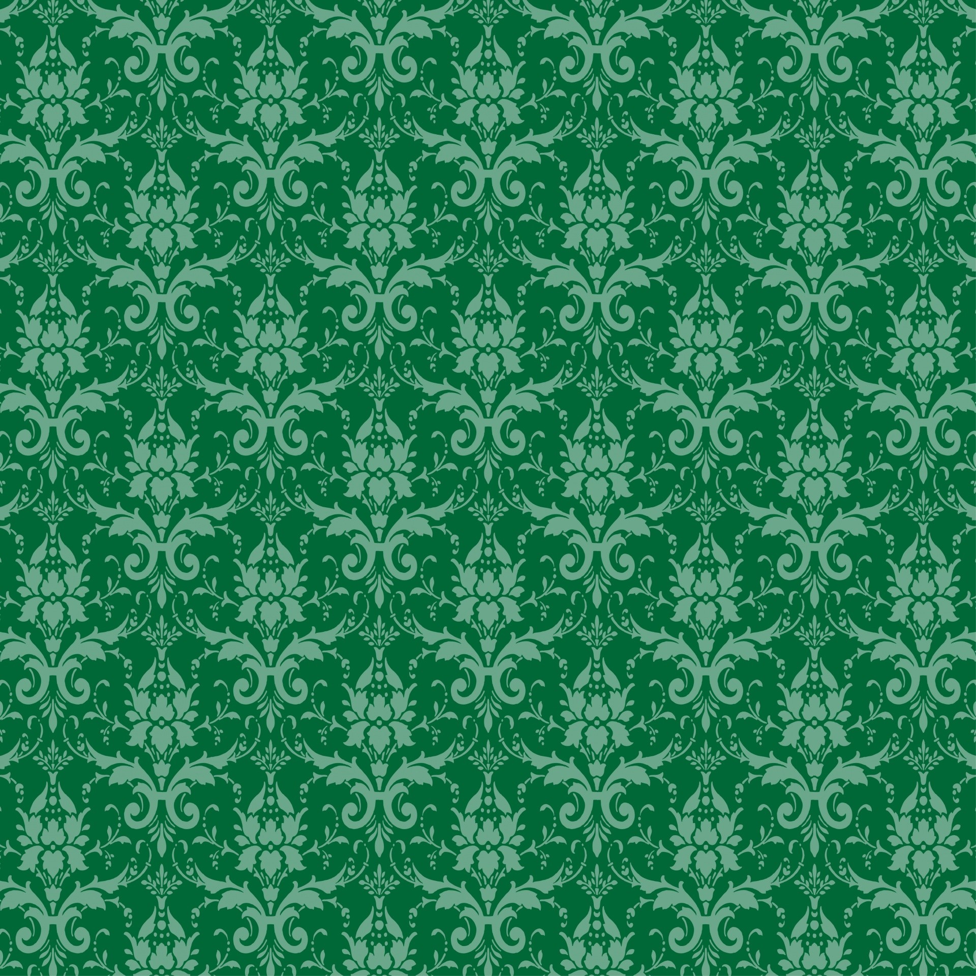 1920x1920 Damask Green Wallpaper