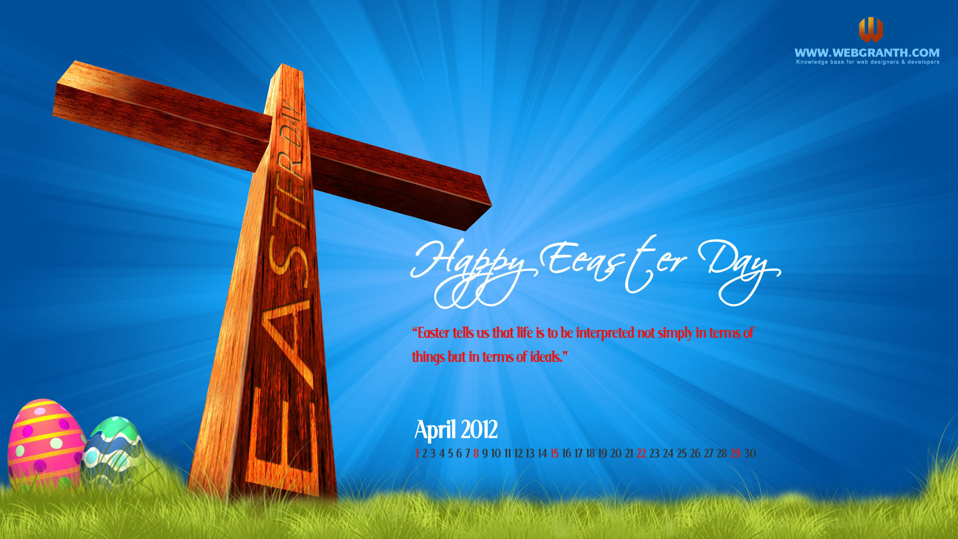 1920x1080 Cross / Religious Easter Wallpaper Download Free