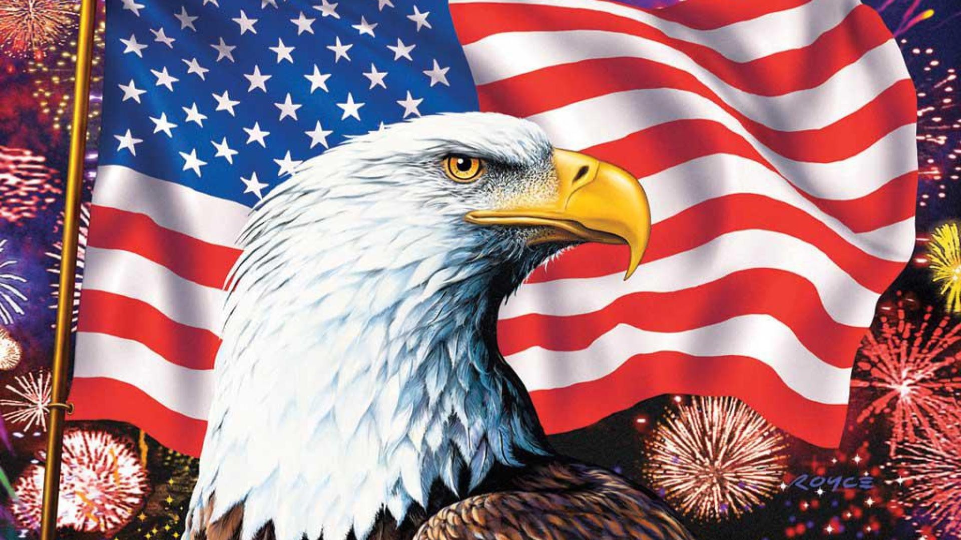 1920x1080 American Flag Bald Eagle Symbols Of America Hd Wallpaper High Definition  1920Ã1080