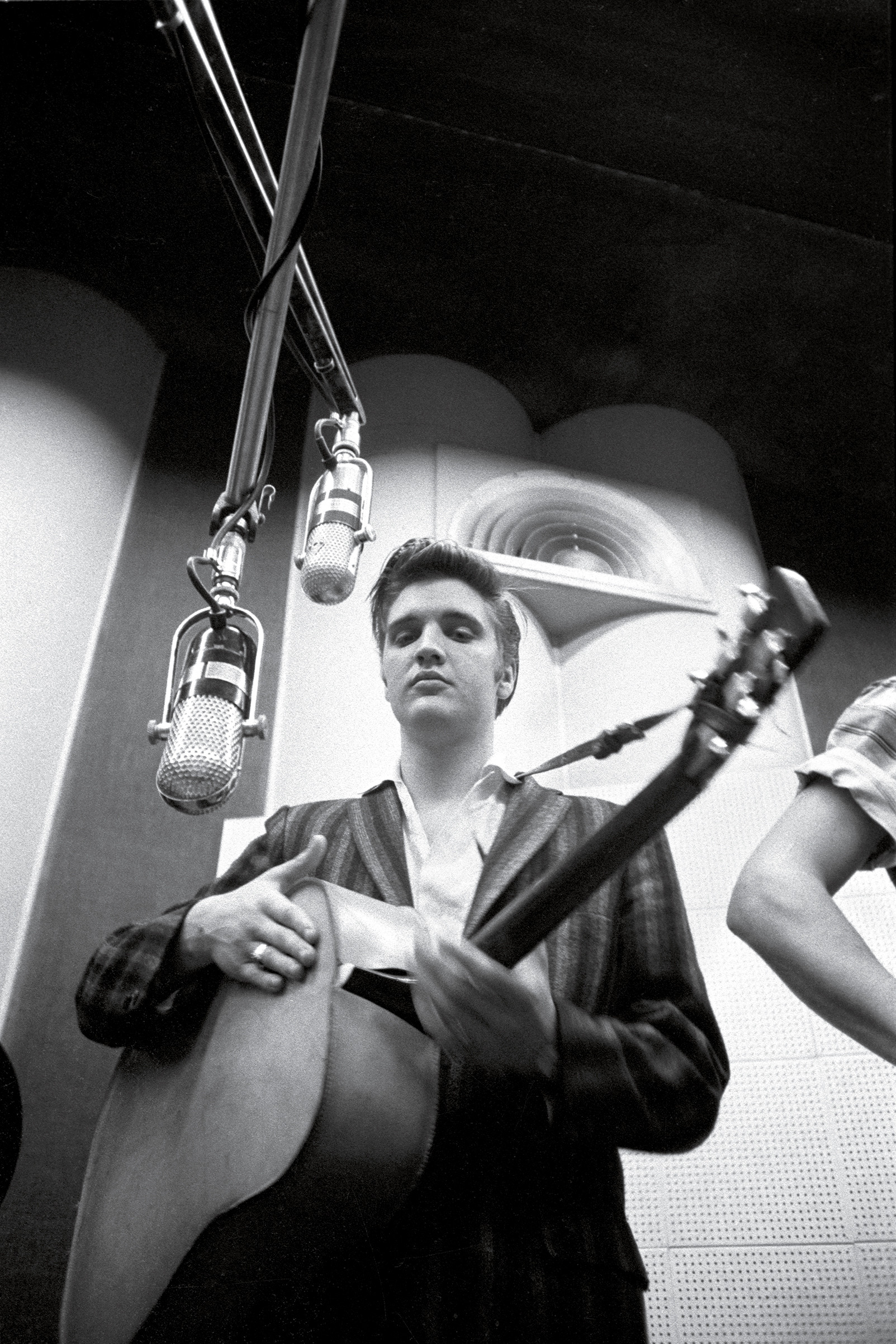 1603x2405 Elvis Presley recording at RCA Victor Studio in New York City in July 1956.