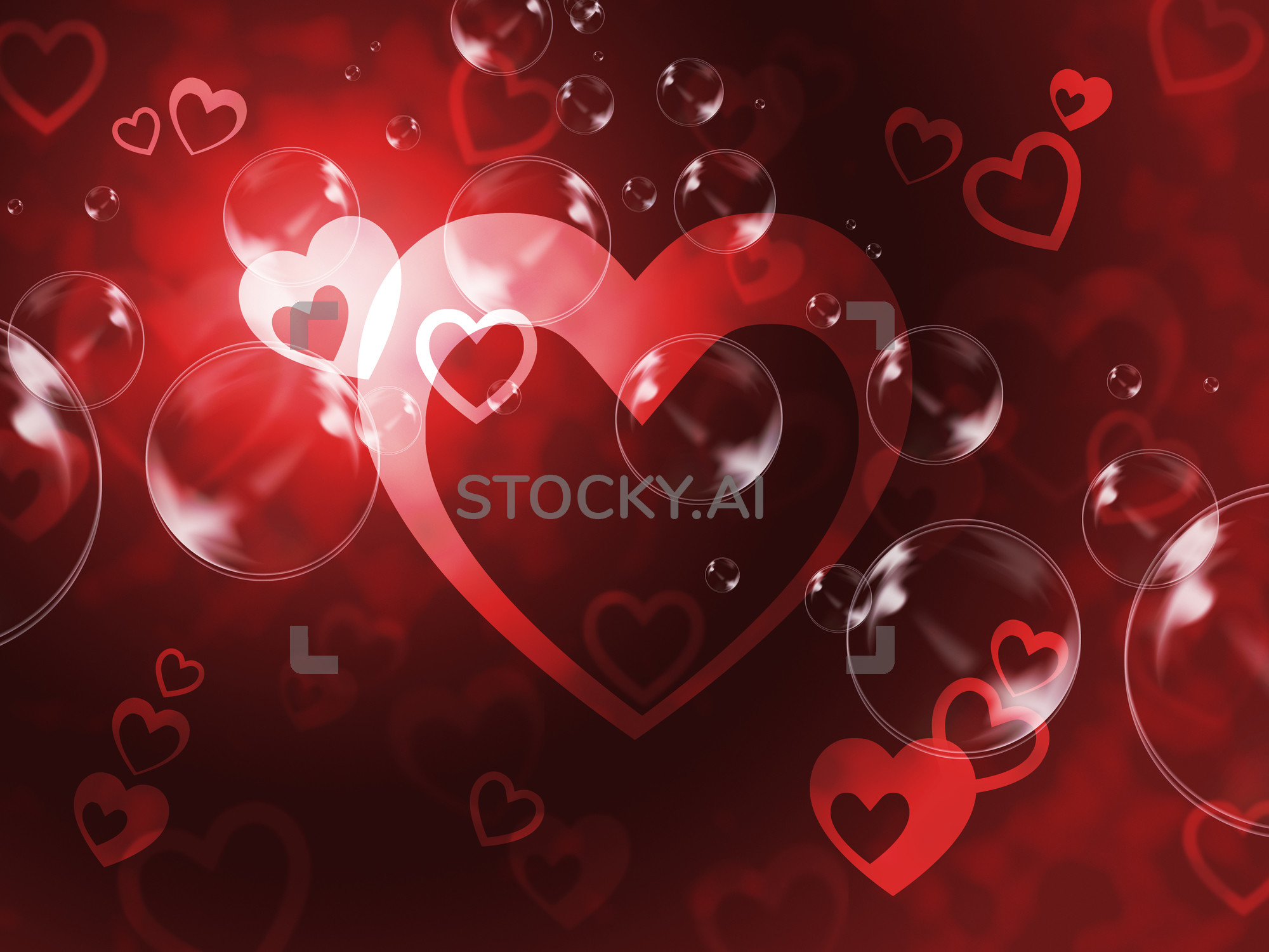 2000x1500 Image of Hearts Background Means Passionate Wallpaper Or Loving Art