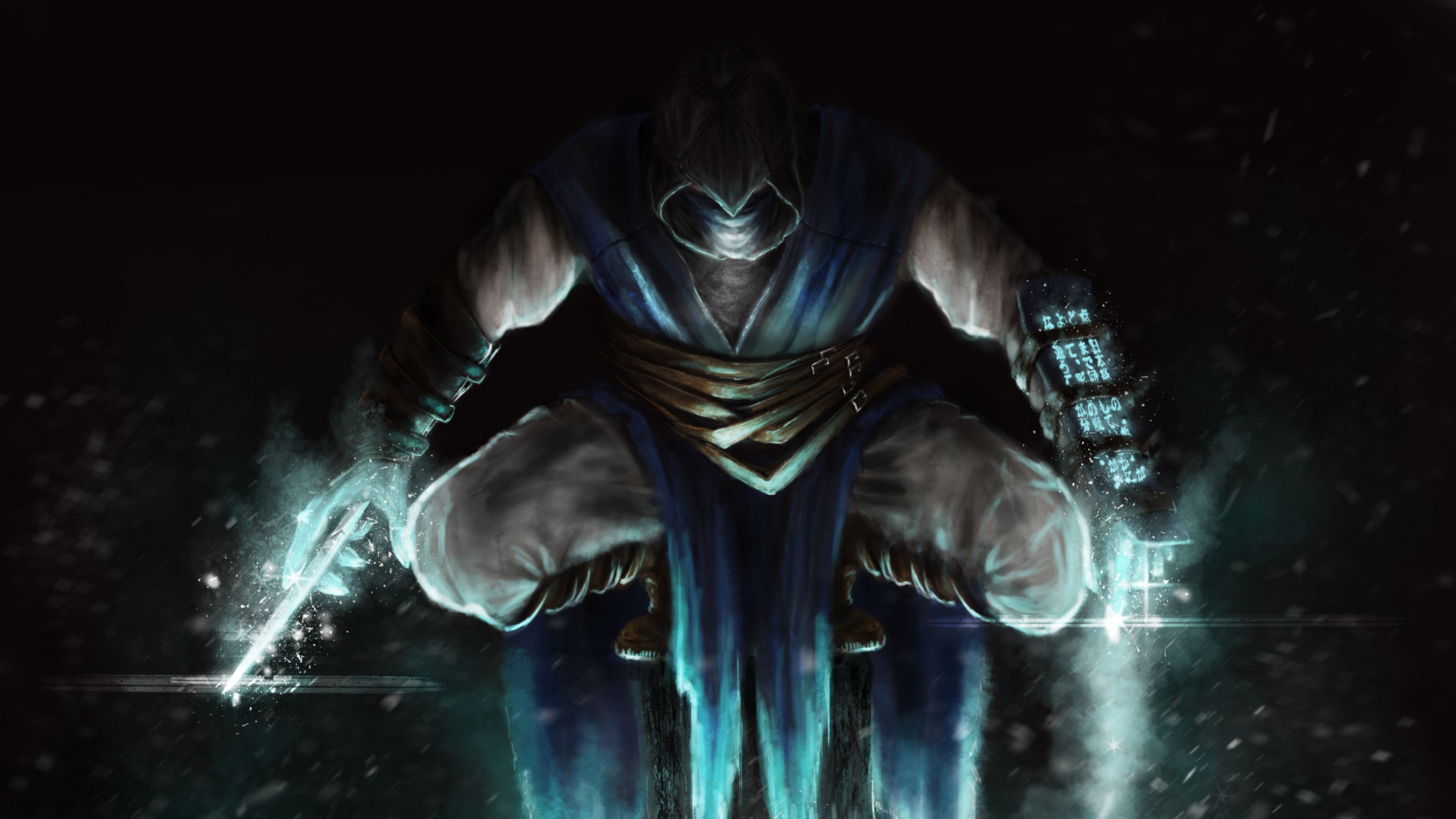 3840x2160 Download Wallpaper  Mortal kombat, Sub-zero, Jump, Art 4K .
