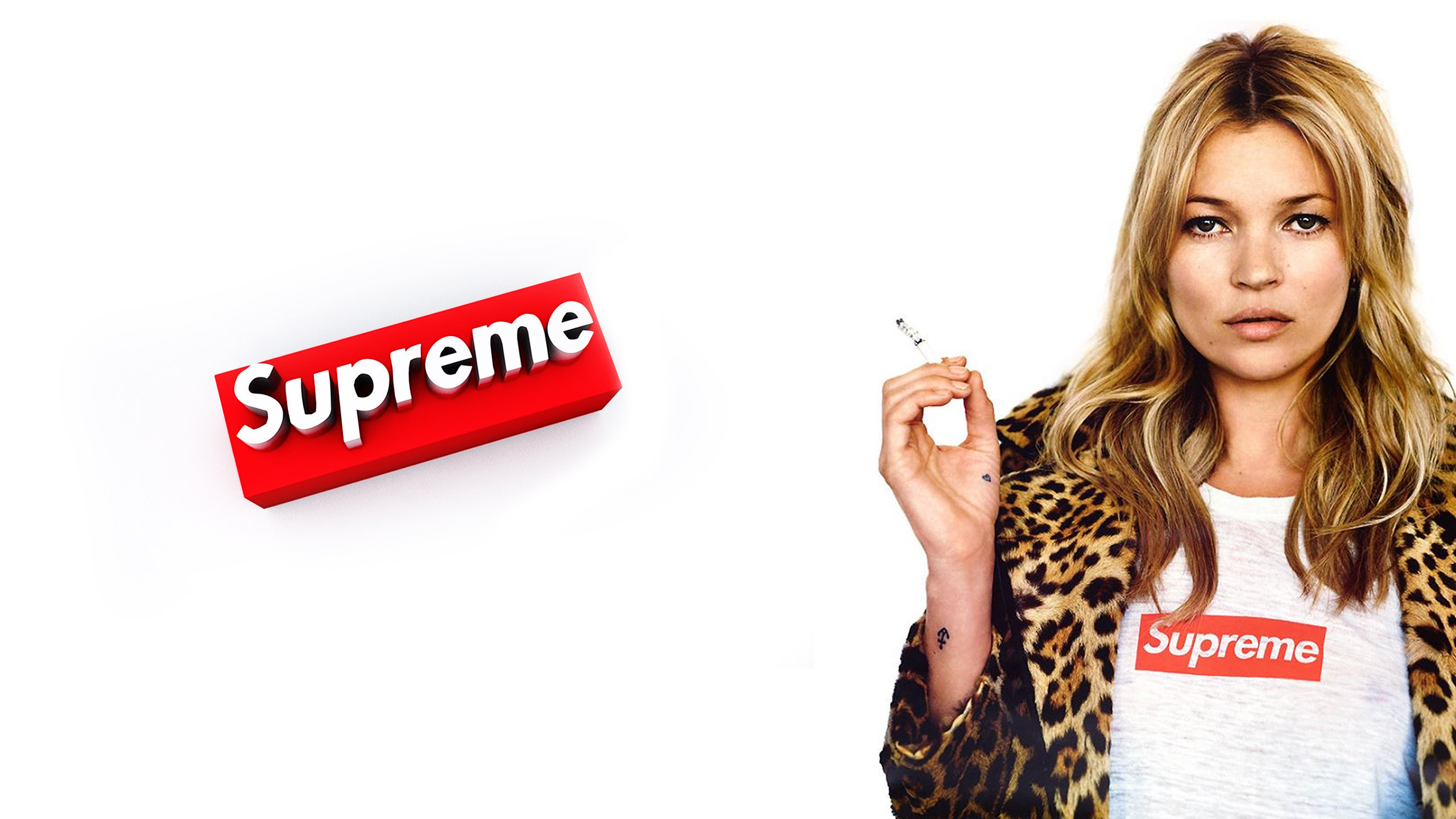 2560x1440 Download the Kate Moss Supreme wallpaper below for your mobile device  (Android phones, iPhone etc.)