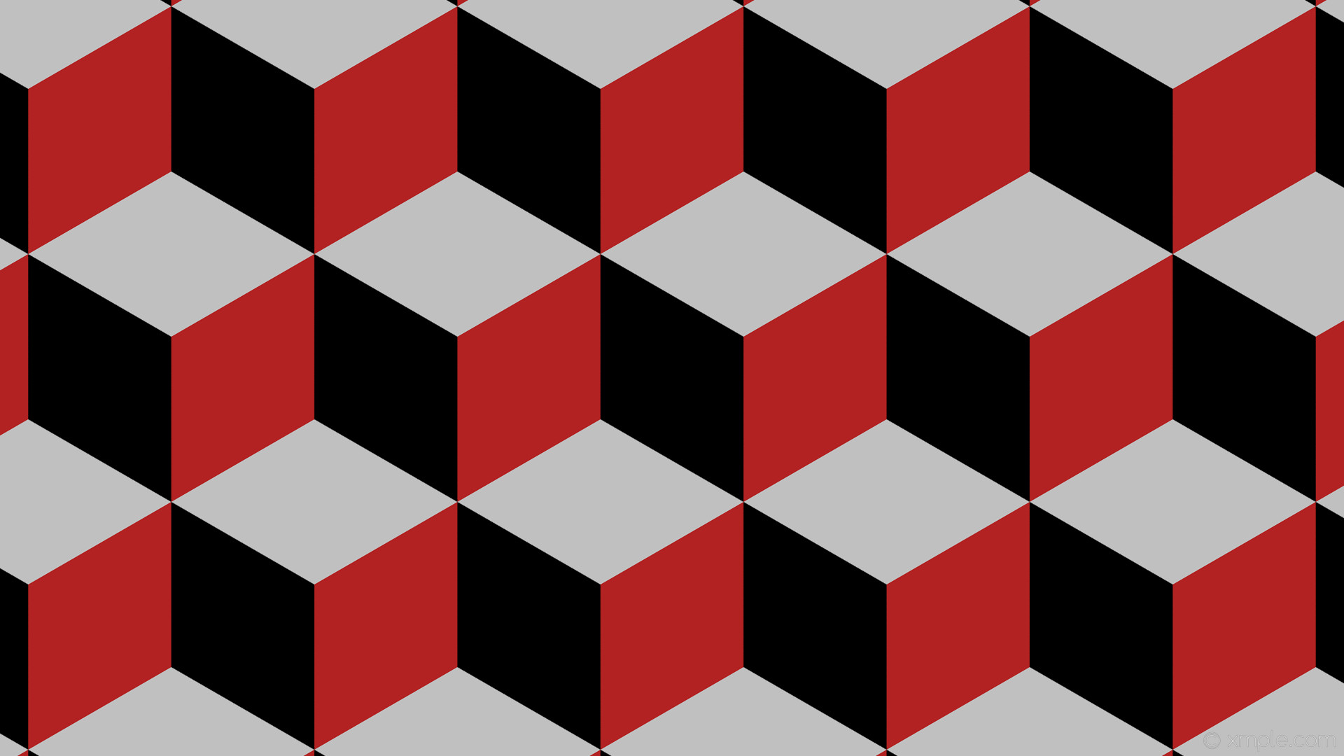 1920x1080 wallpaper red 3d cubes grey black fire brick silver #000000 #b22222 #c0c0c0  120