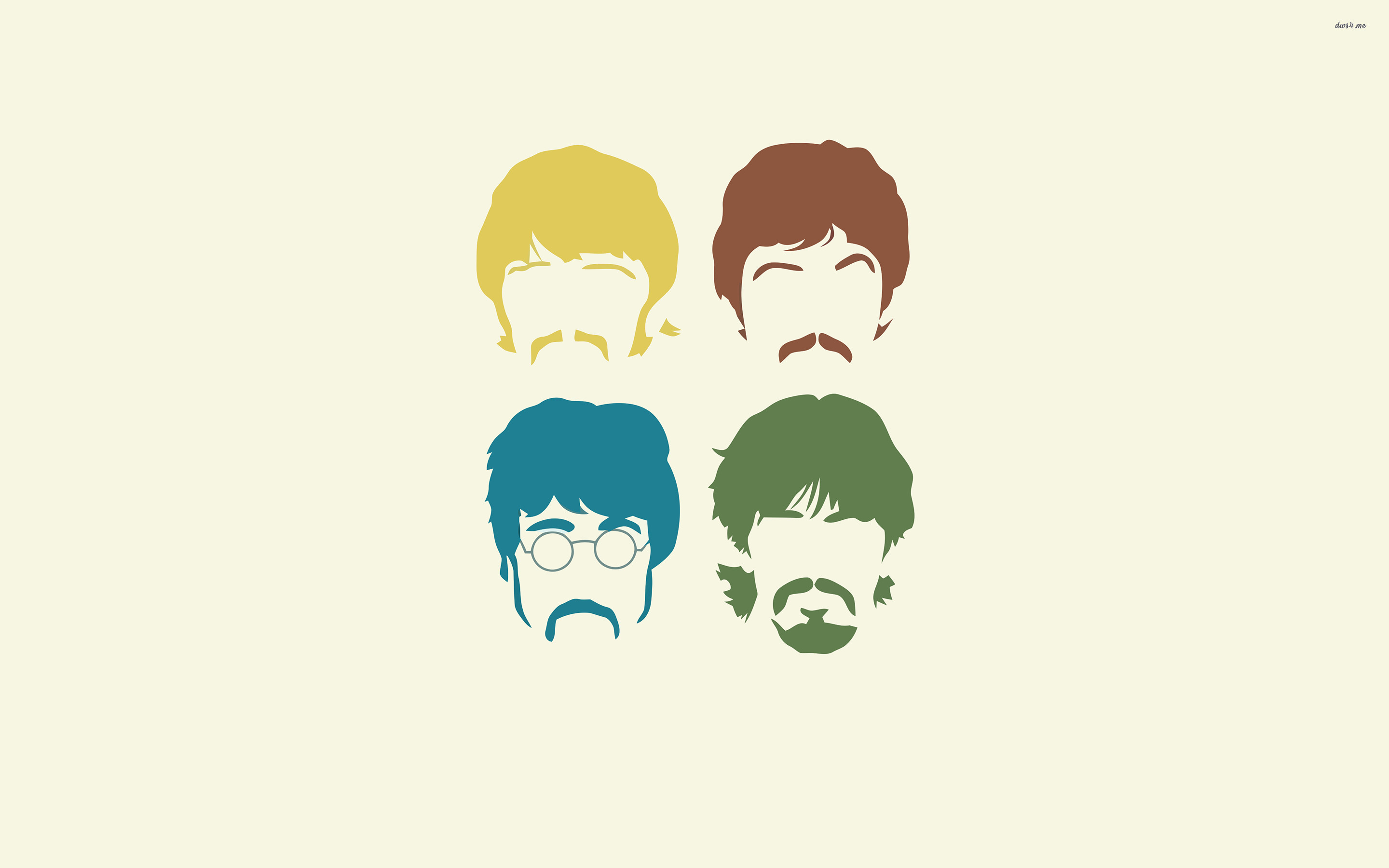 2880x1800 Minimalistic Beatles