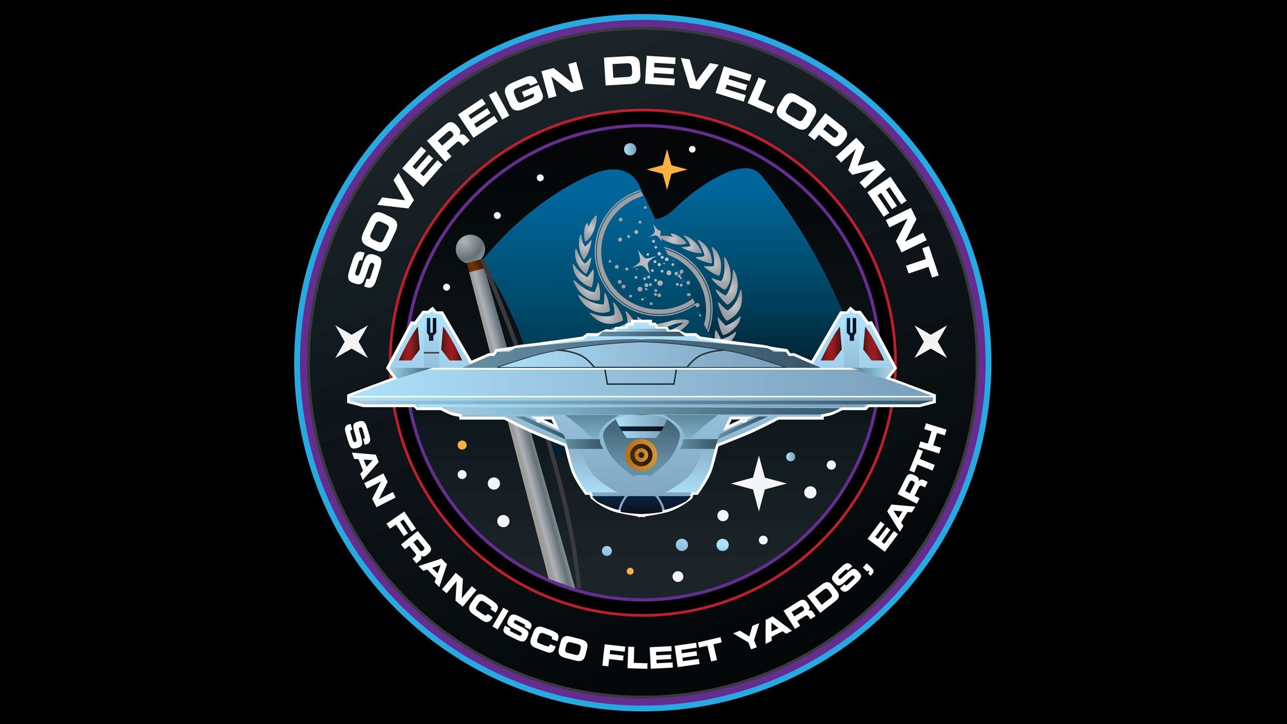 2560x1440 HD Sovereign Development - Star Trek Wallpaper