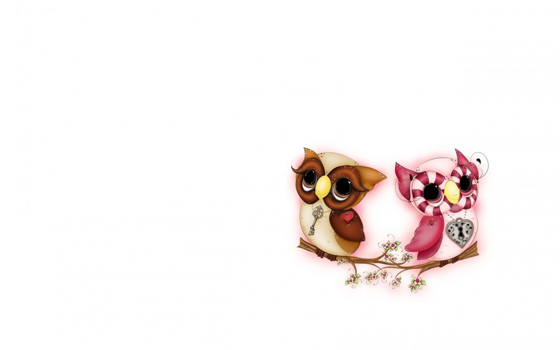 1920x1200 Image: Two Owls Cute Couple wallpapers and stock photos. Â«
