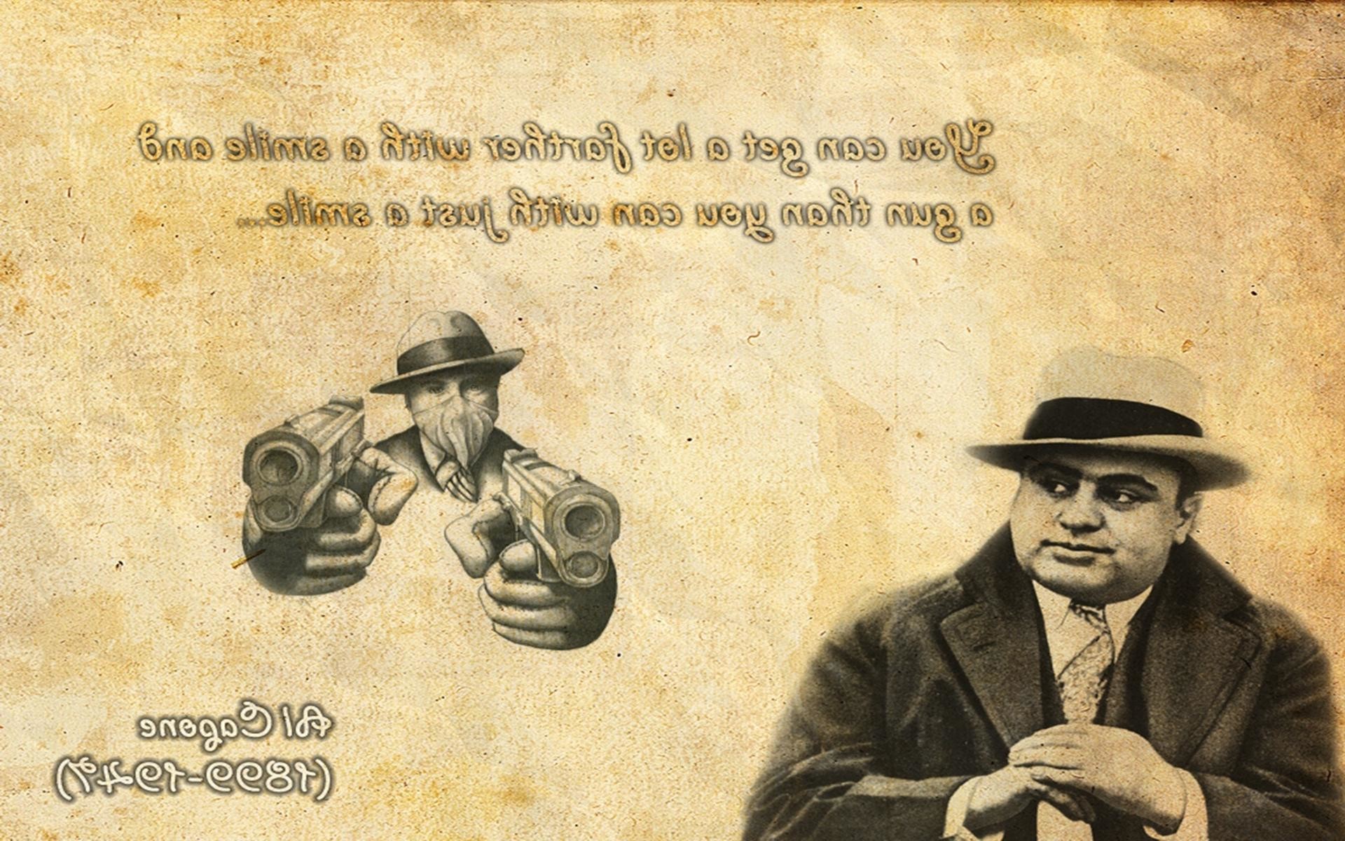 1920x1200 Al Capone Mobster Vintage Mafia Chicago Old hd wallpaper #