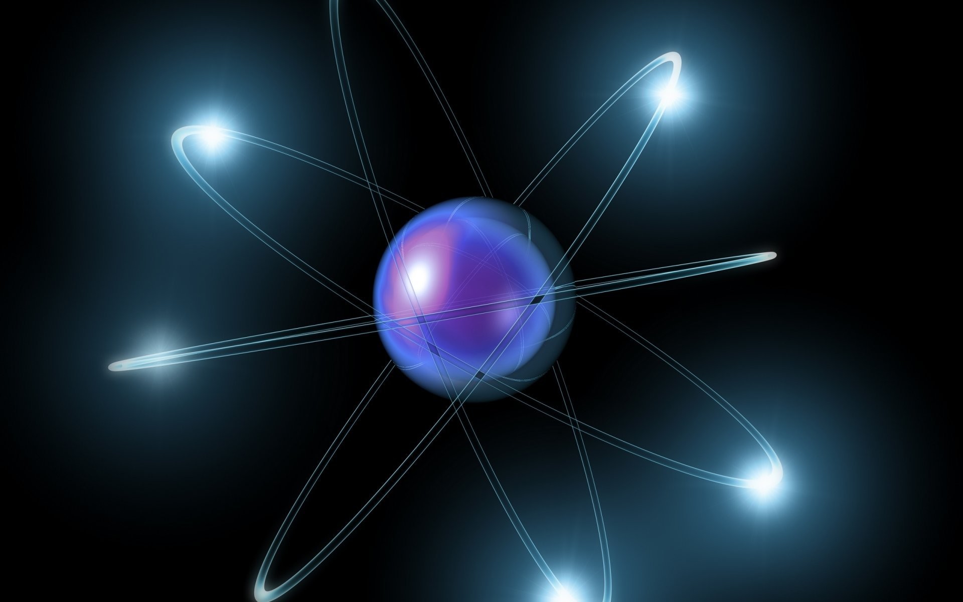 1920x1200 atom electron orbit light chemistry physics science