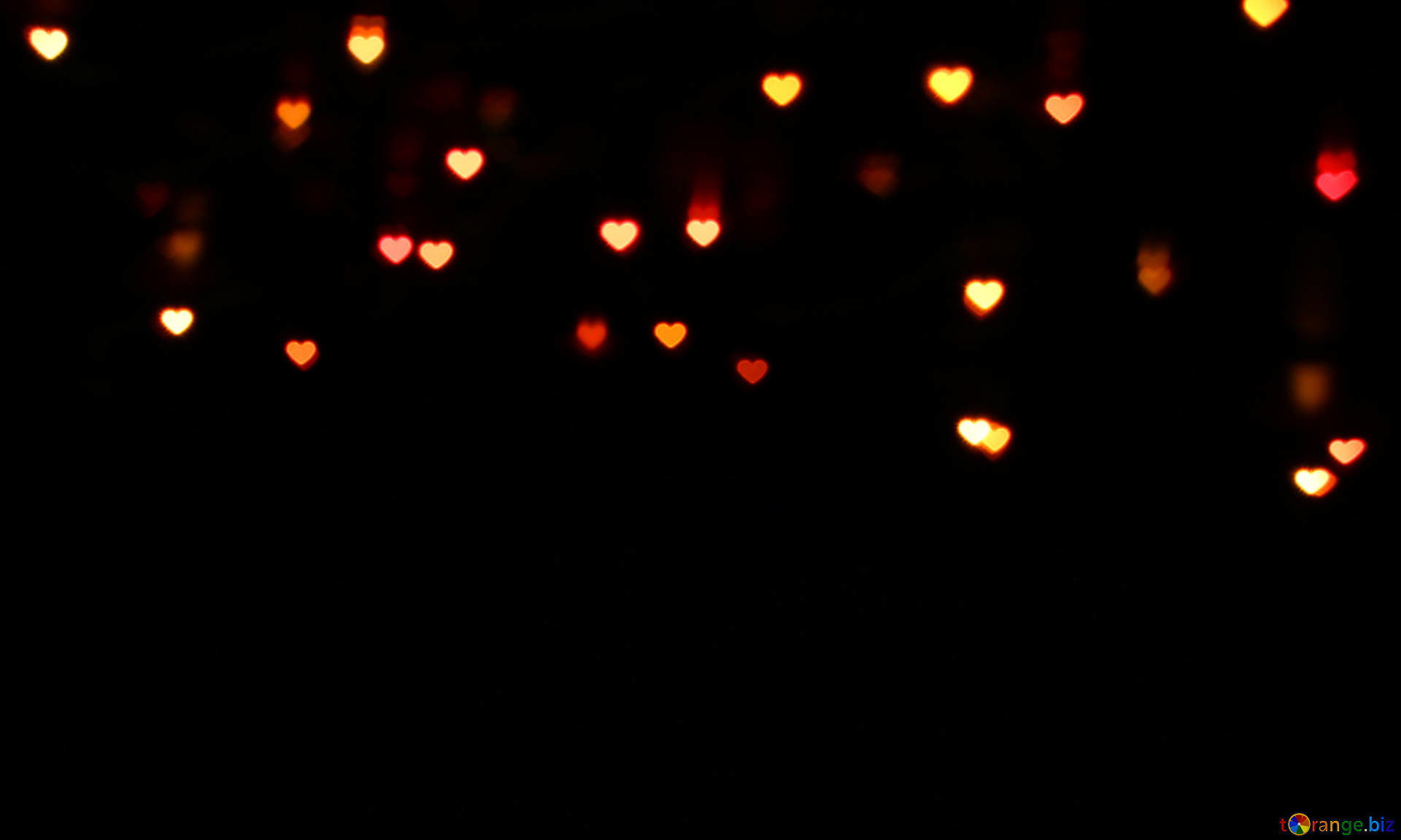 1920x1151 Download free image Lights hearts on dark background in HD wallpaper size  1920px
